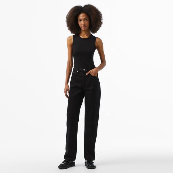 Calvin Klein Jeans Hıgh Rise Straıght Kadın Siyah Jean