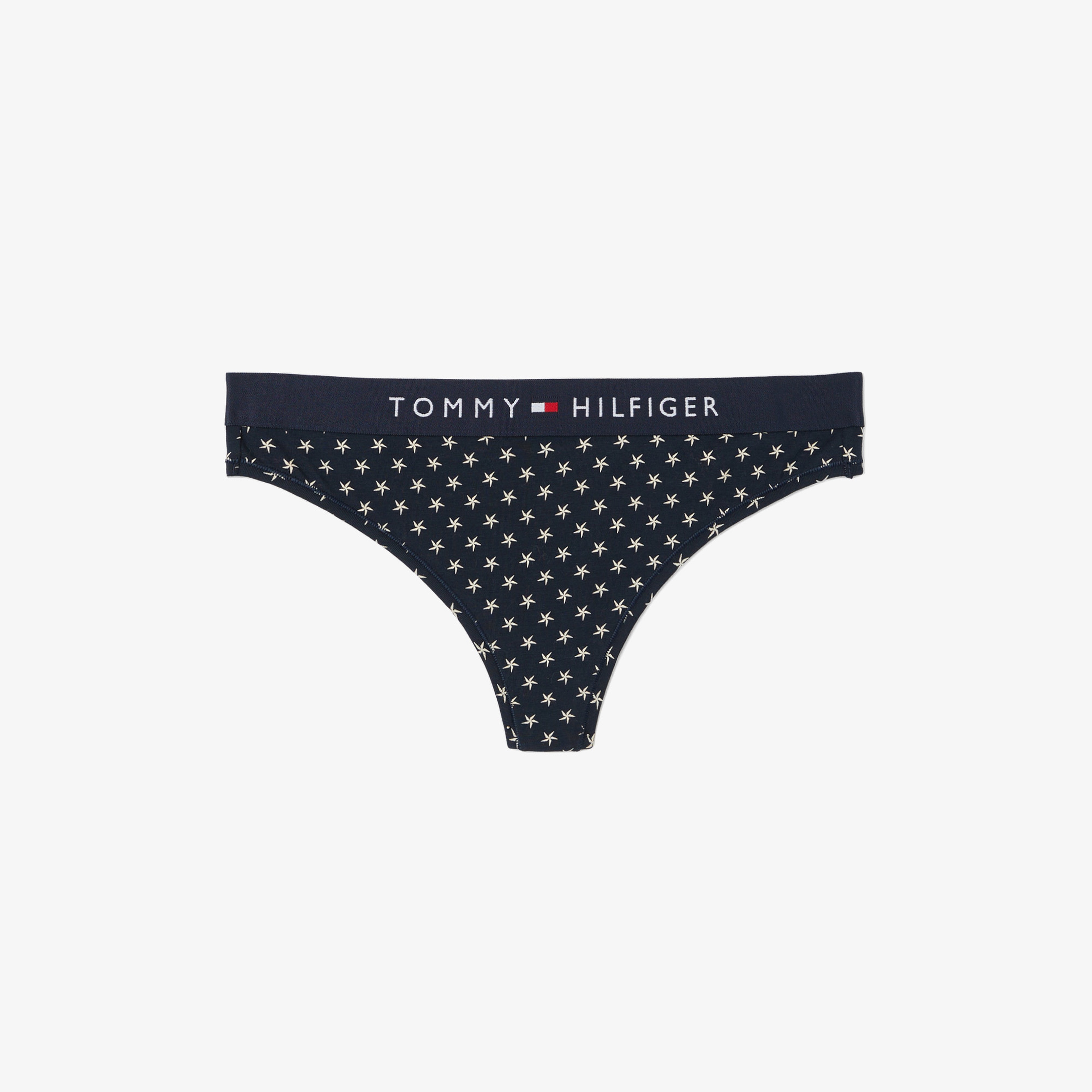 Tommy Hilfiger Thong Print Kadın Mavi Külot