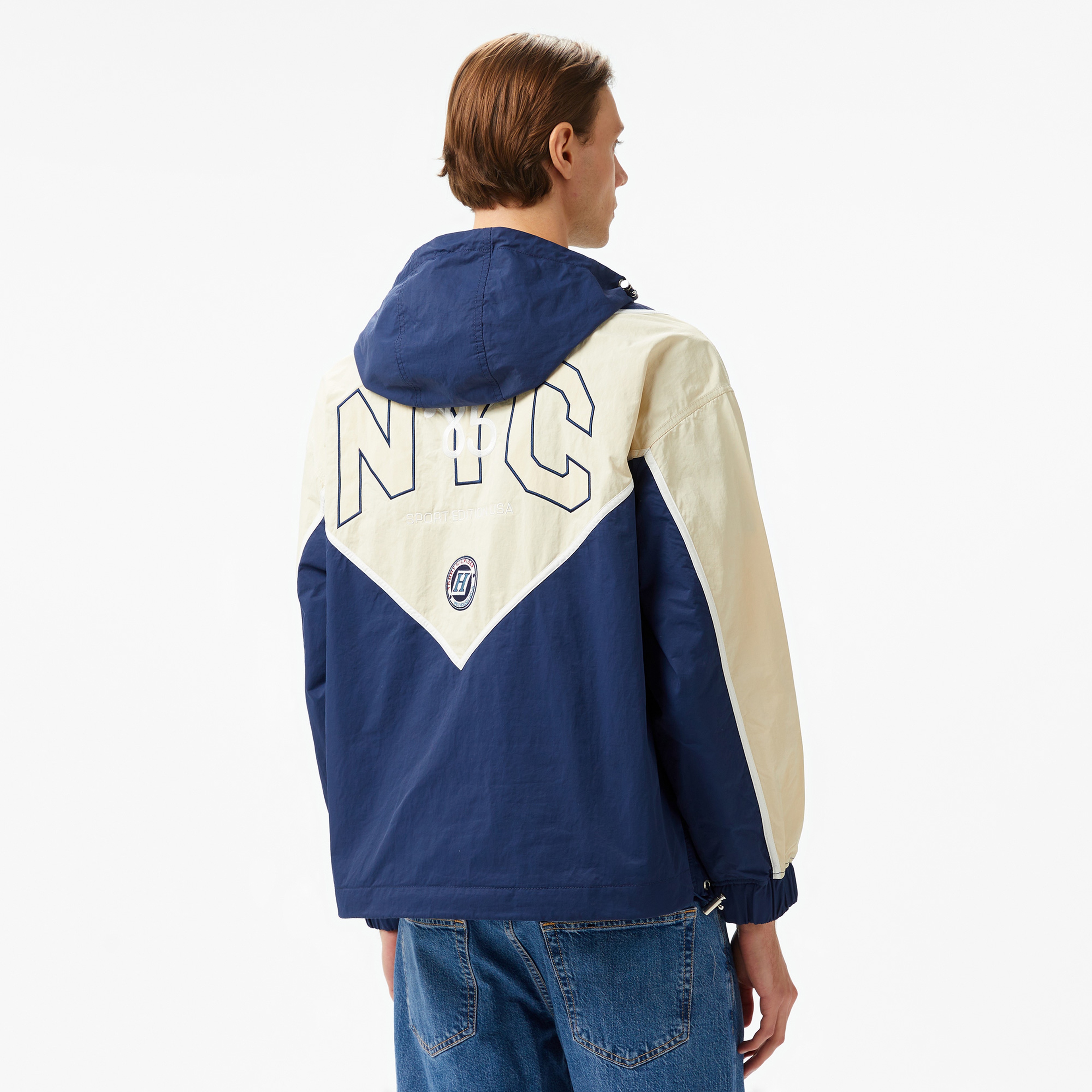 Tommy Hilfiger Jeans Tj Game Day Chicago Popover Erkek Lacivert Ceket