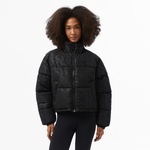 Karl Kani Og Aop Crop Puffer Kadın Siyah Ceket