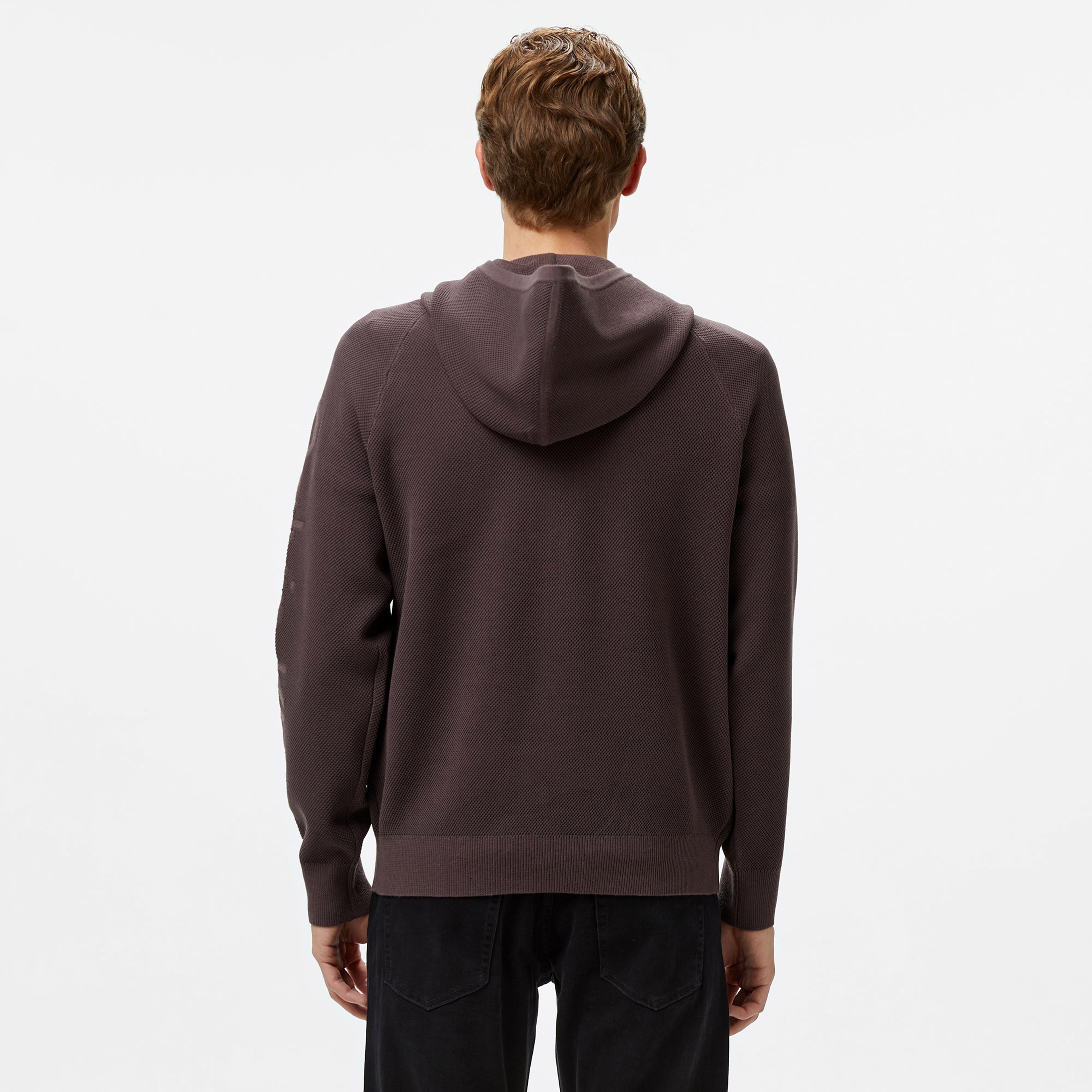Calvin Klein Pullover Erkek Kahverengi Sweatshirt
