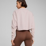 Puma Studio Cloudspun Crew Kadın Pembe Sweatshirt