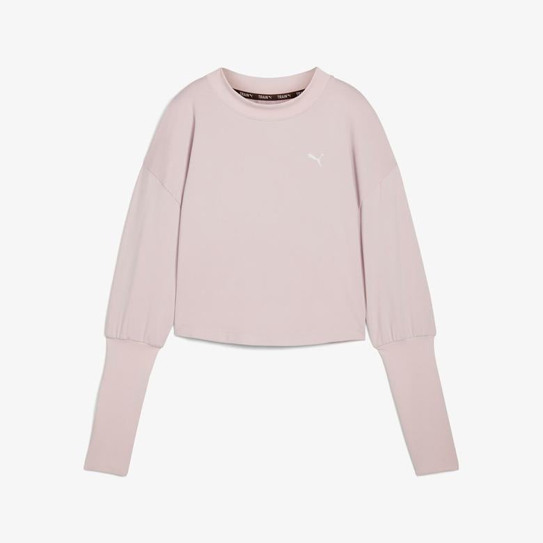 Puma Studio Cloudspun Crew Kadın Pembe Sweatshirt