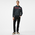 Guess Korbin Printed Double Knit Eco Erkek Siyah Sweatshirt