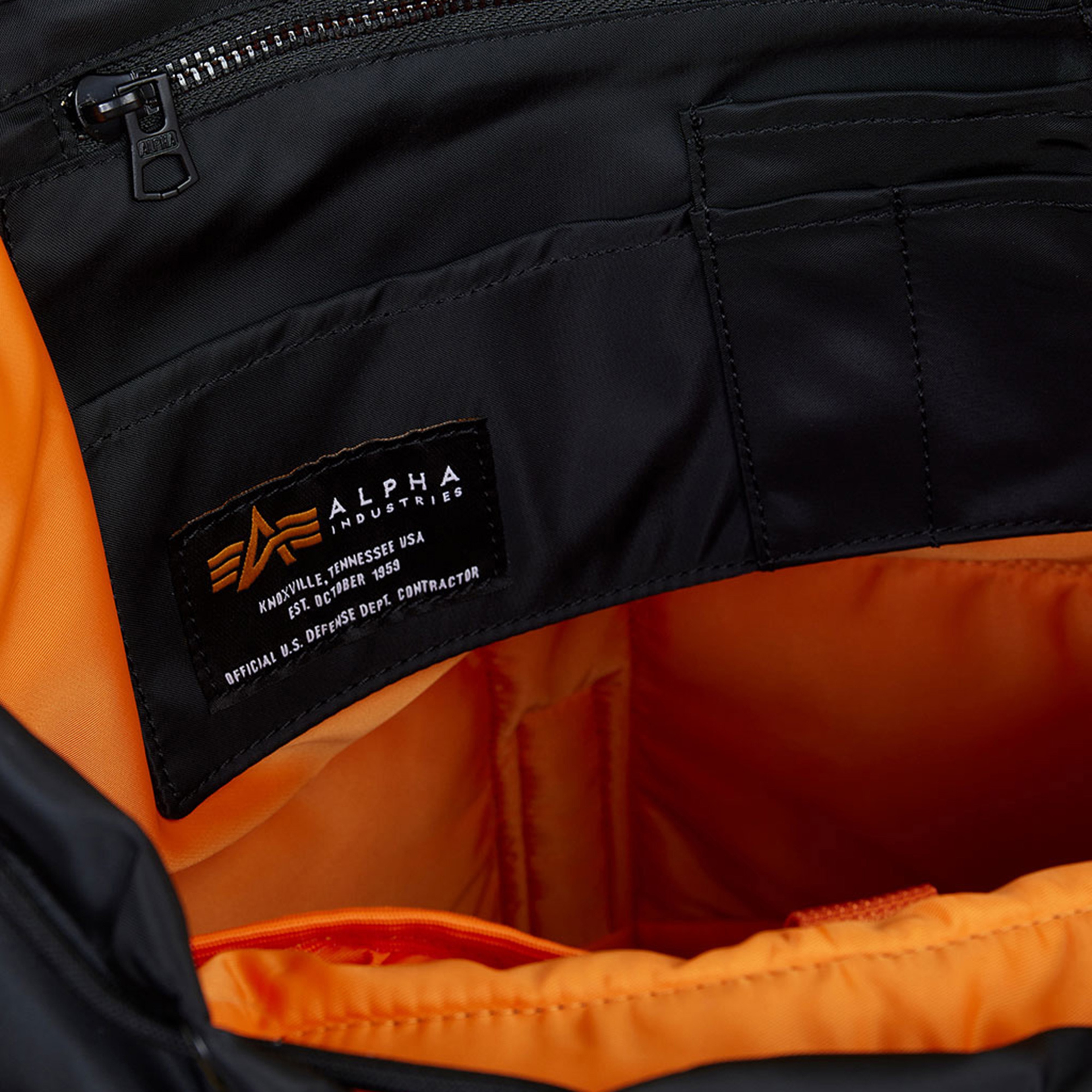 Alpha Industries Nylon Unisex Siyah Sırt Çantası