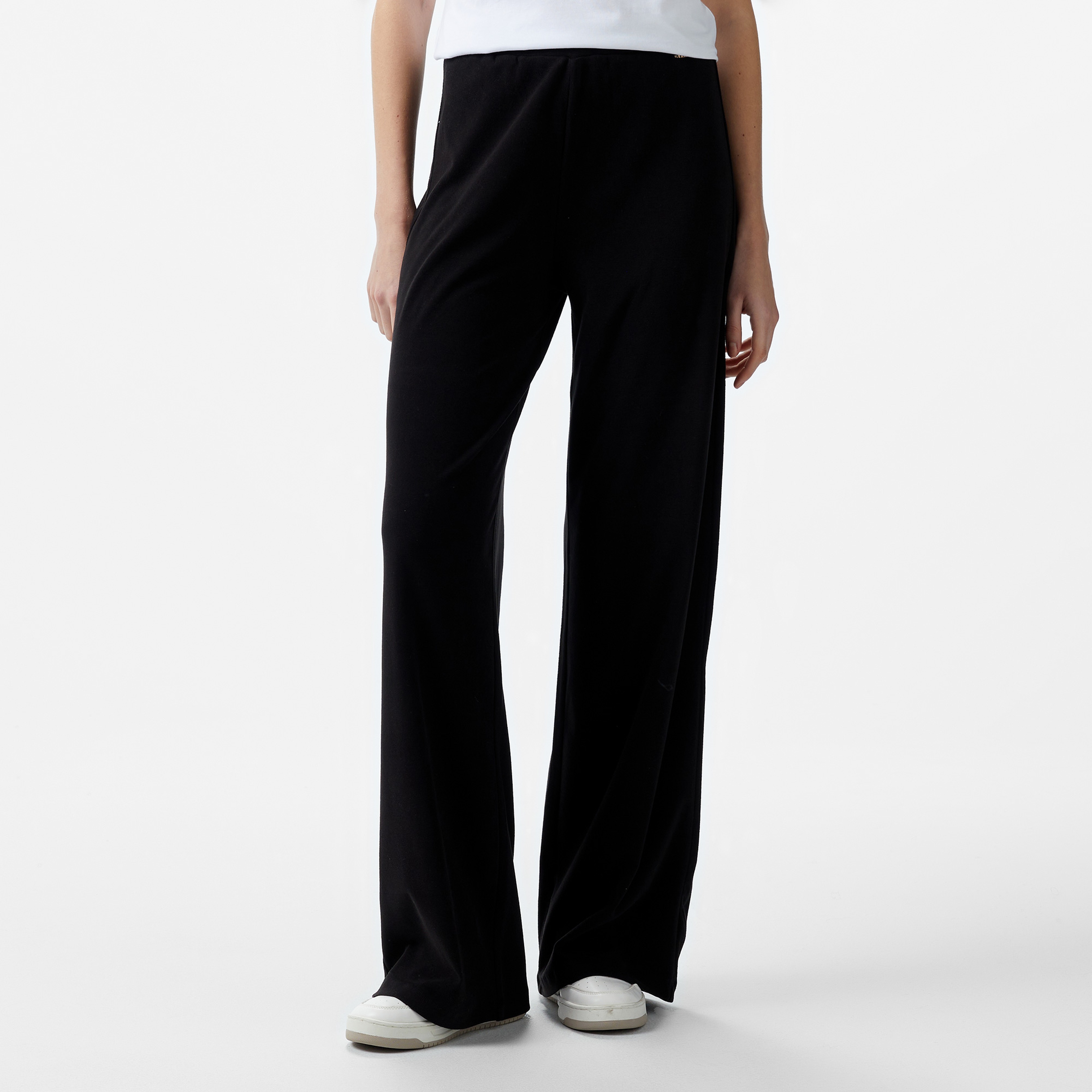 Guess Elsa Brushed Cozy Jersey Kadın Siyah Pijama Altı