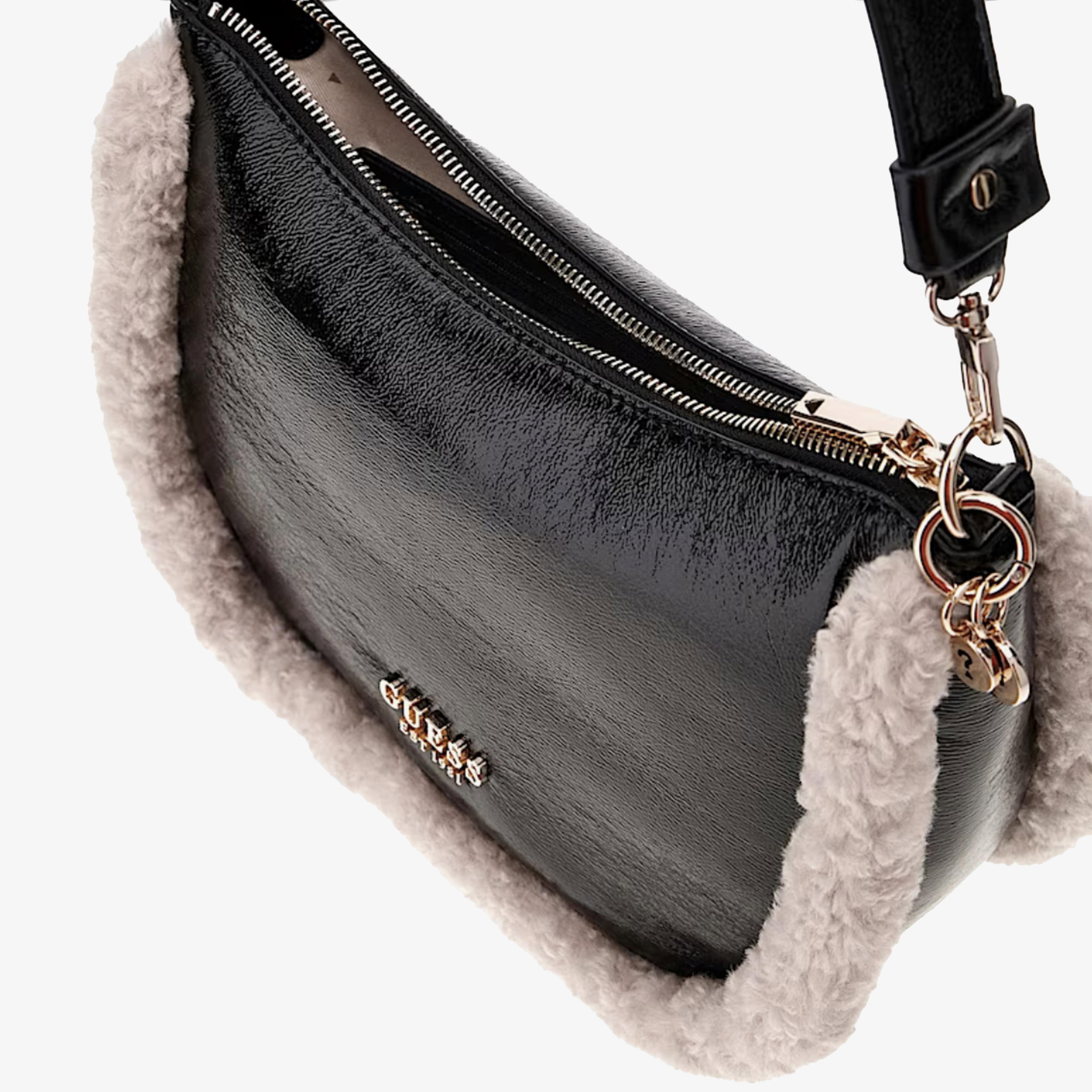 Guess Davika Hobo 97020 Kadın Siyah Omuz Çantası