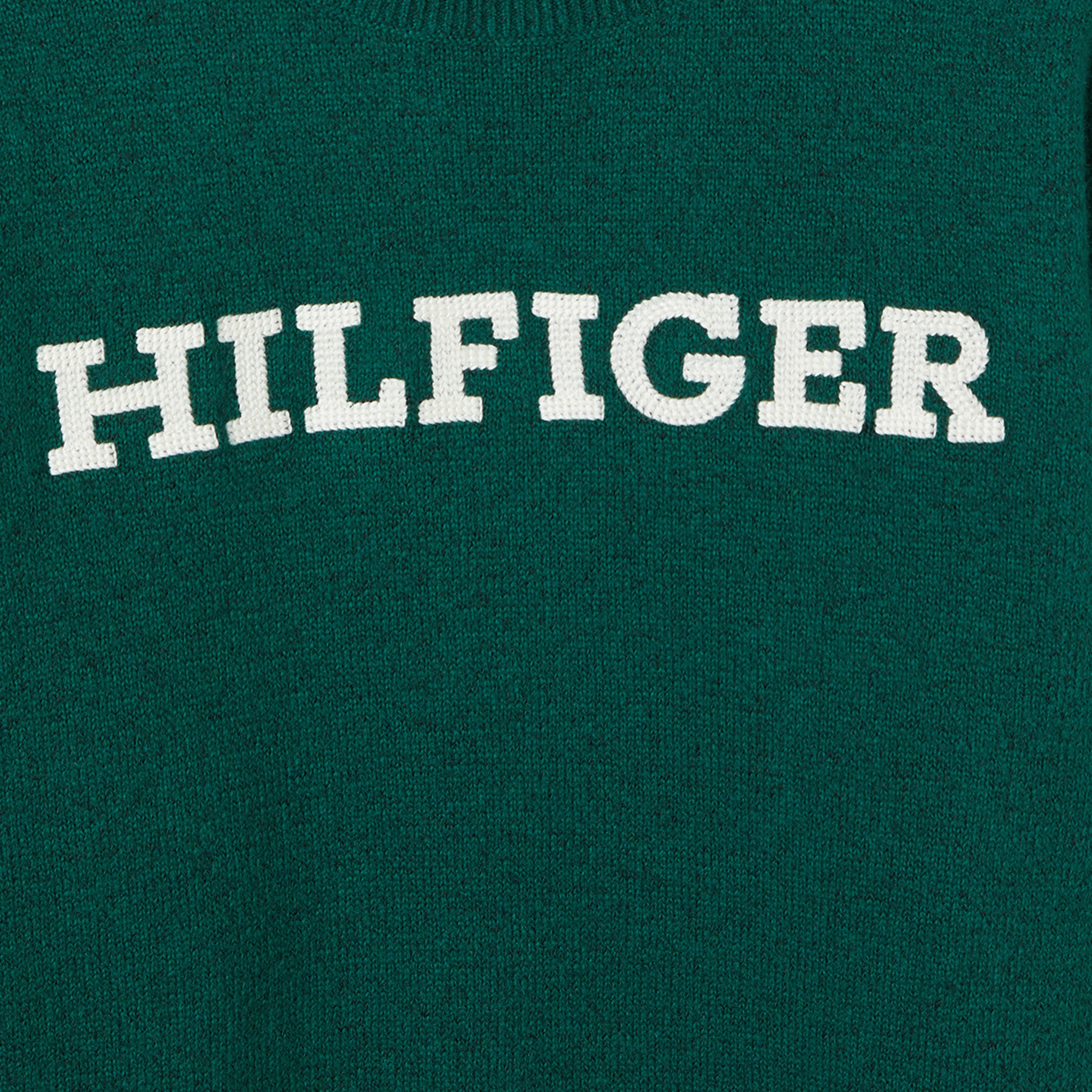 Tommy Hilfiger Monotype Regular Çocuk Yeşil Kazak