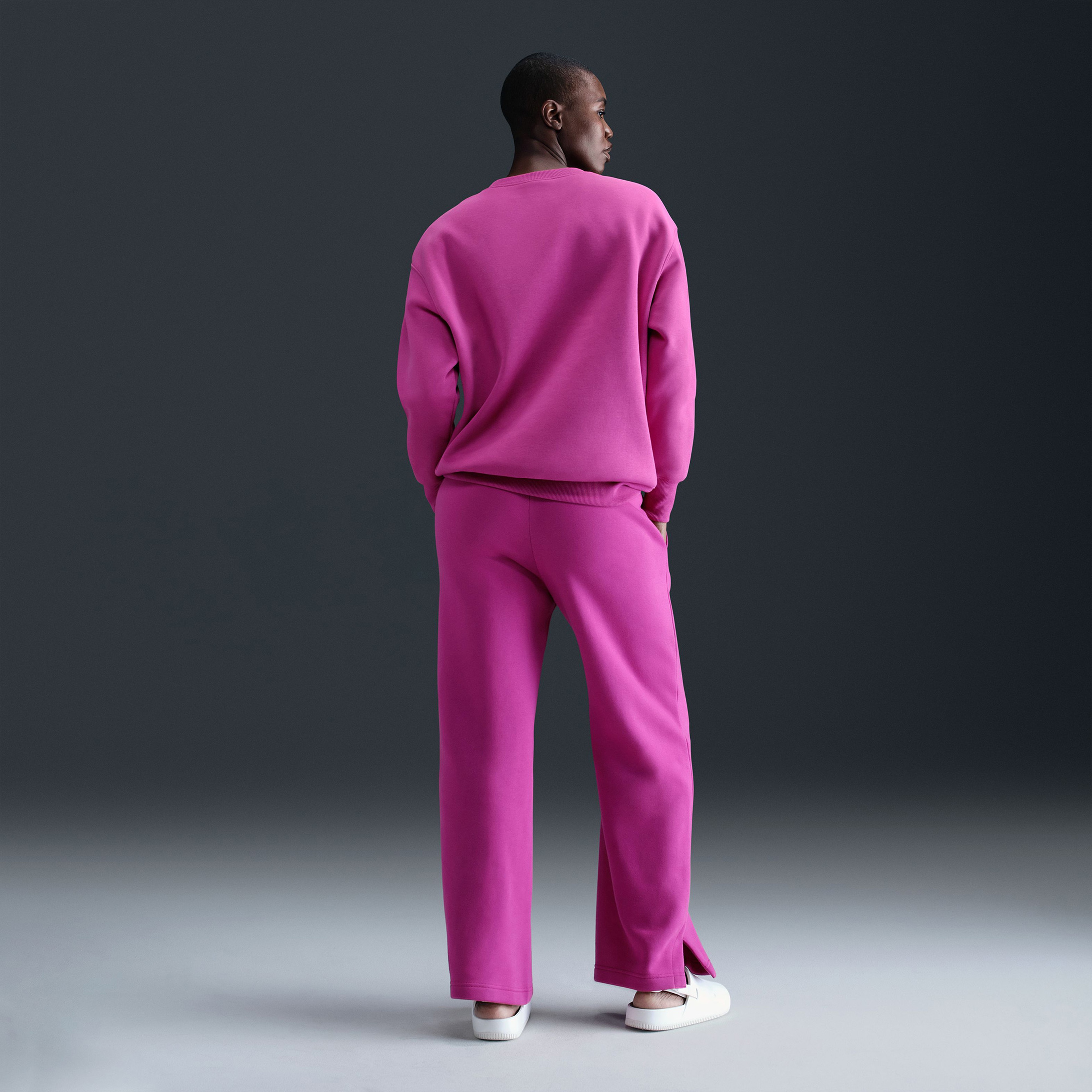 Nike Sportswear Phoenix Fleece Kadın Mor Sweatshirt