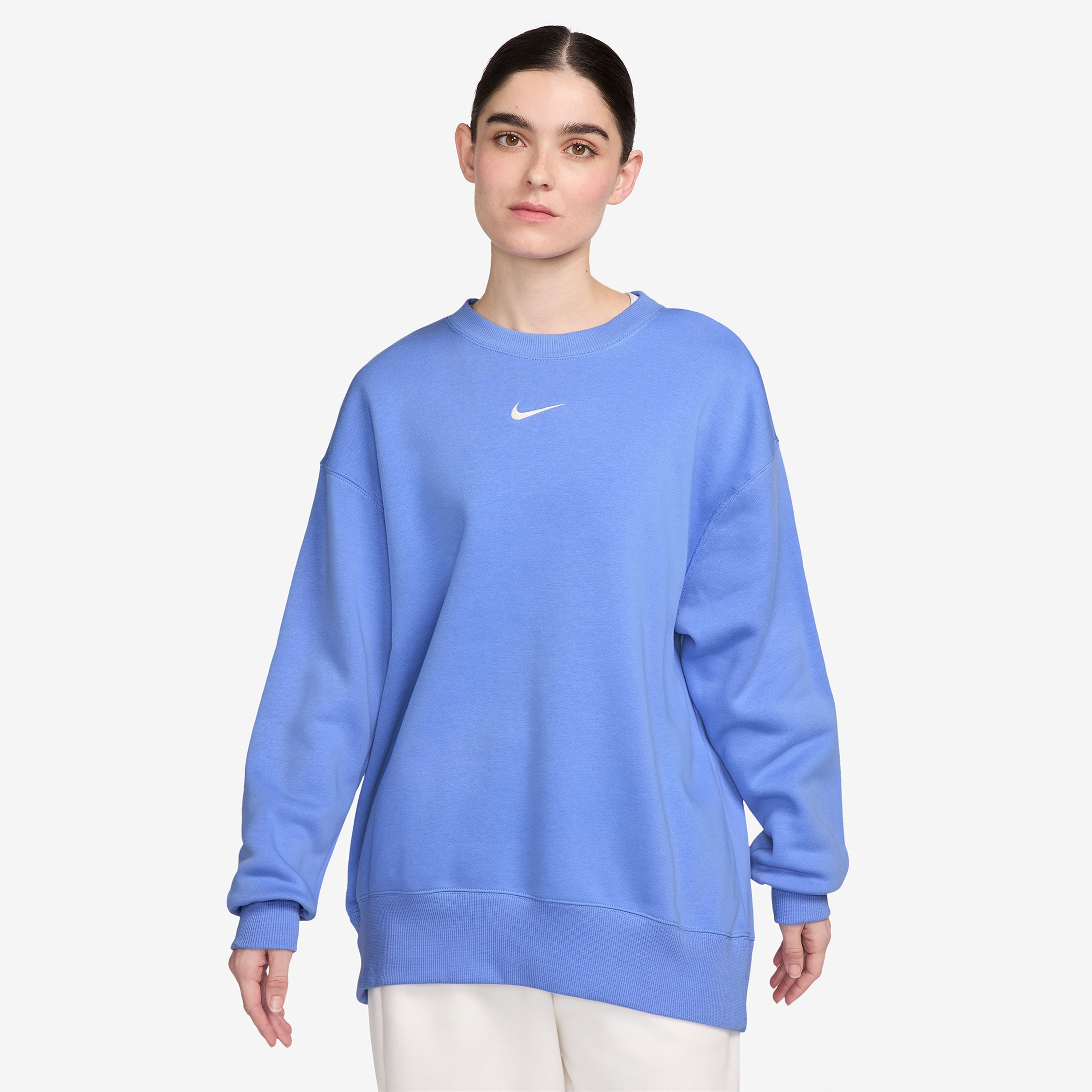 Nike Sportswear Phoenix Fleece Kadın Mavi Sweatshirt