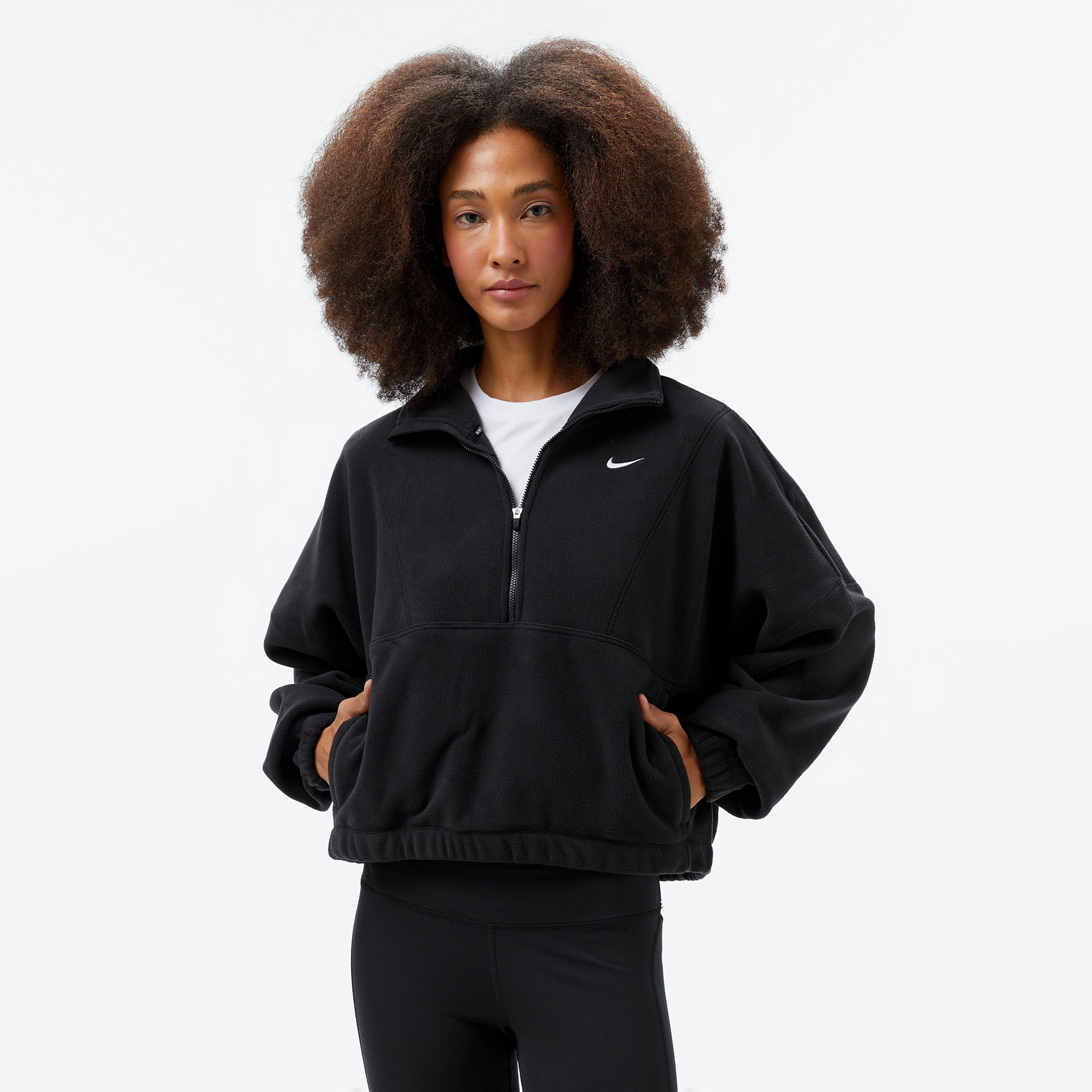 Nike One Kadın Siyah Sweatshirt