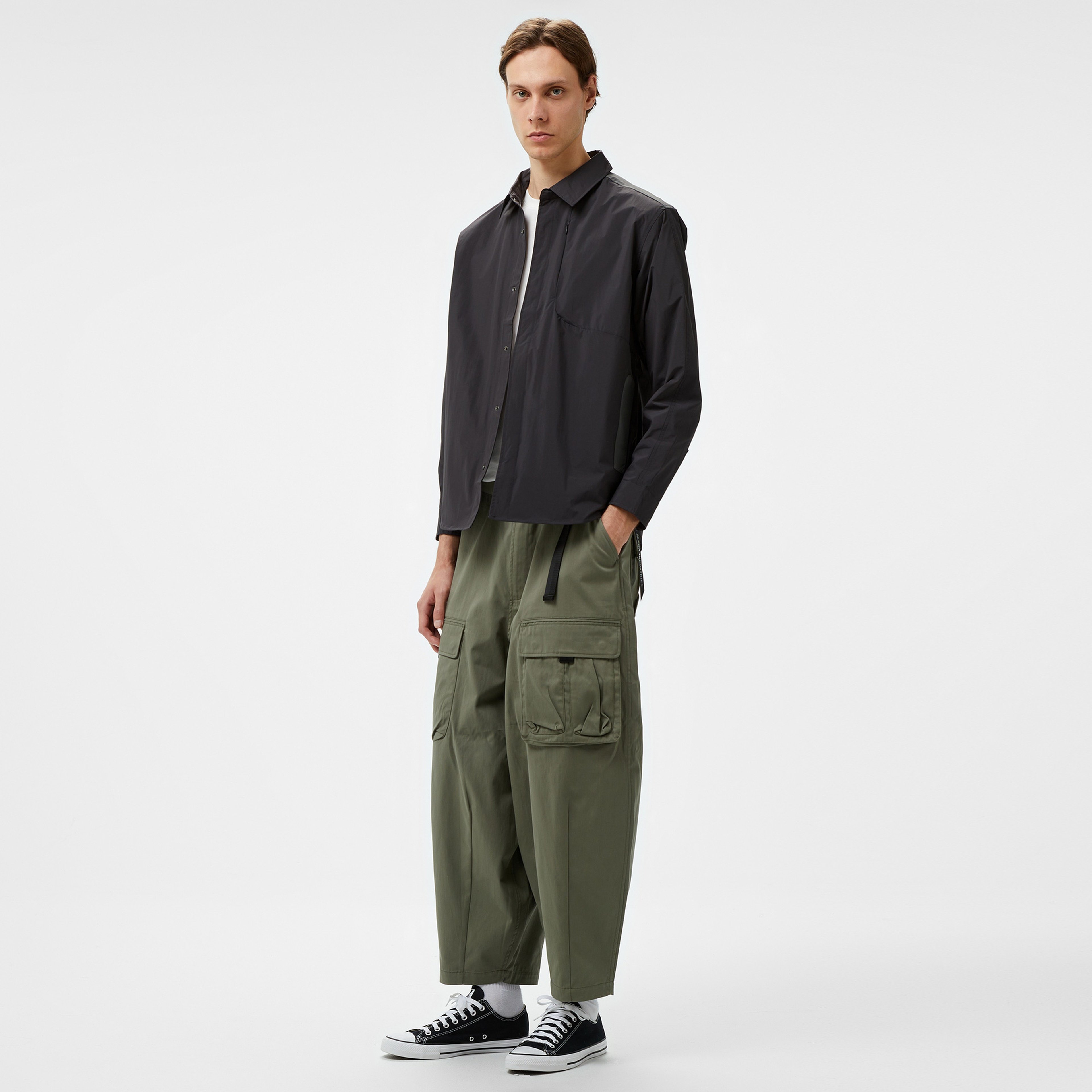 Alpha Industries Oversızed Tactical Unisex Gri Pantolon