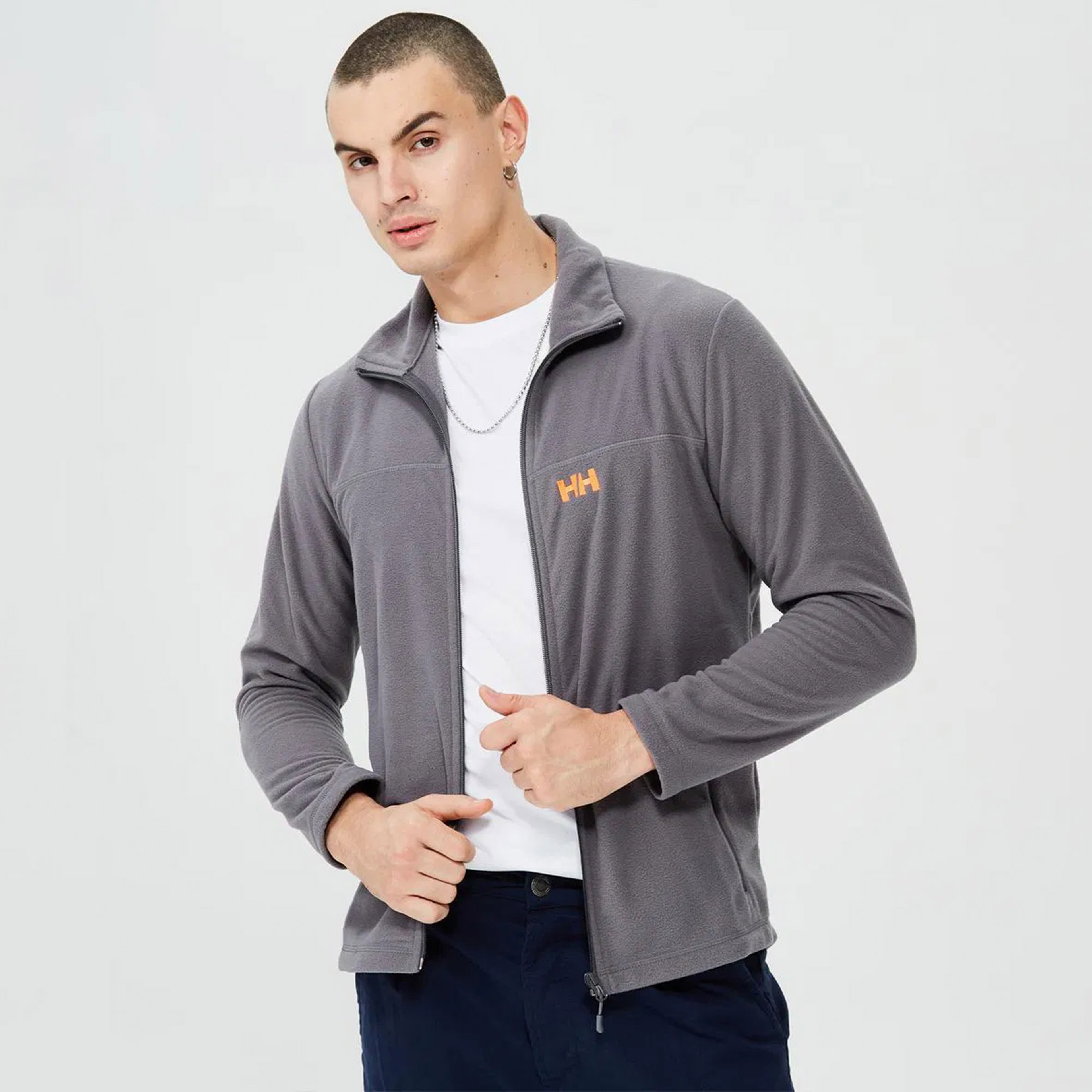 Helly Hansen Zippy Erkek Gri Polar Mont