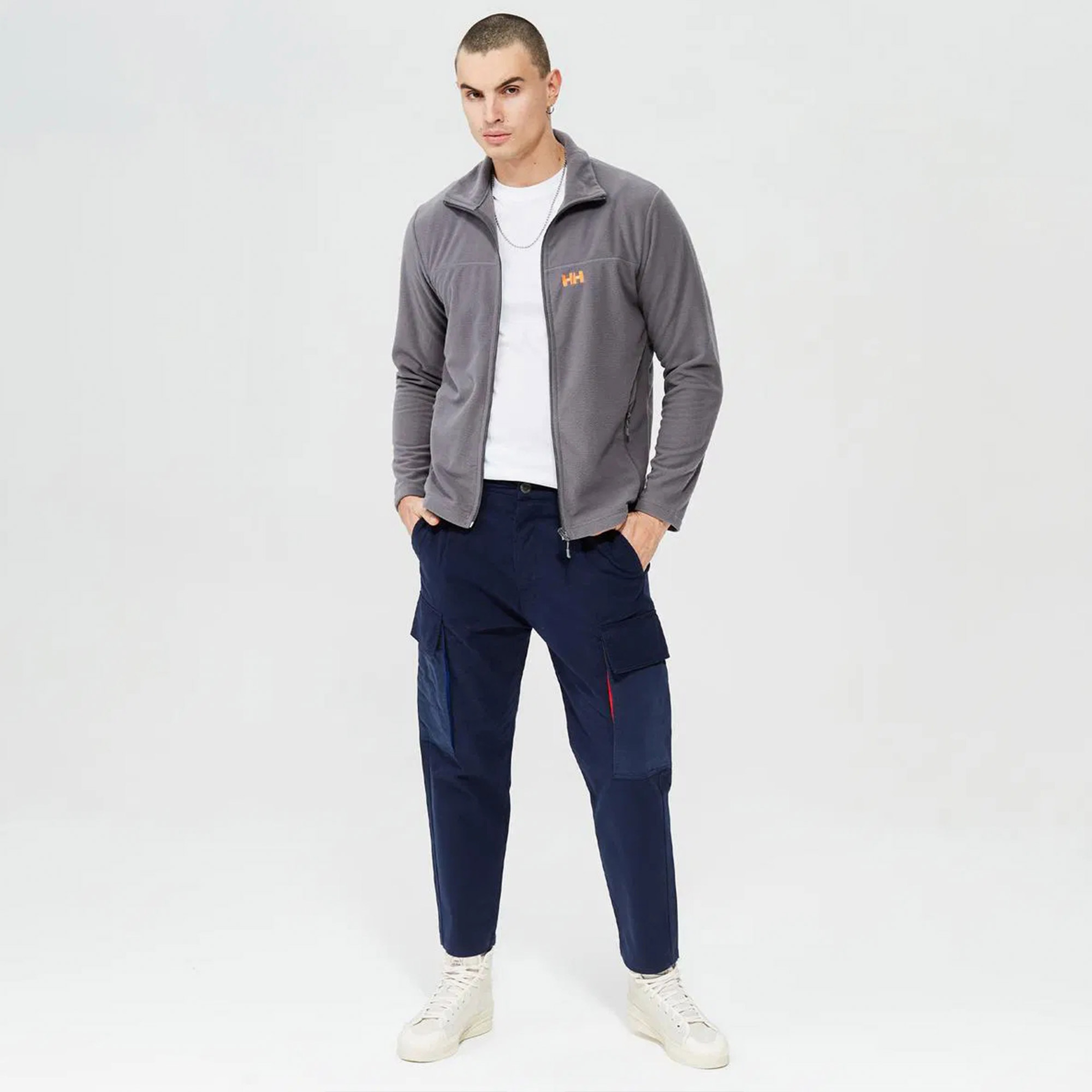 Helly Hansen Zippy Erkek Gri Polar Mont