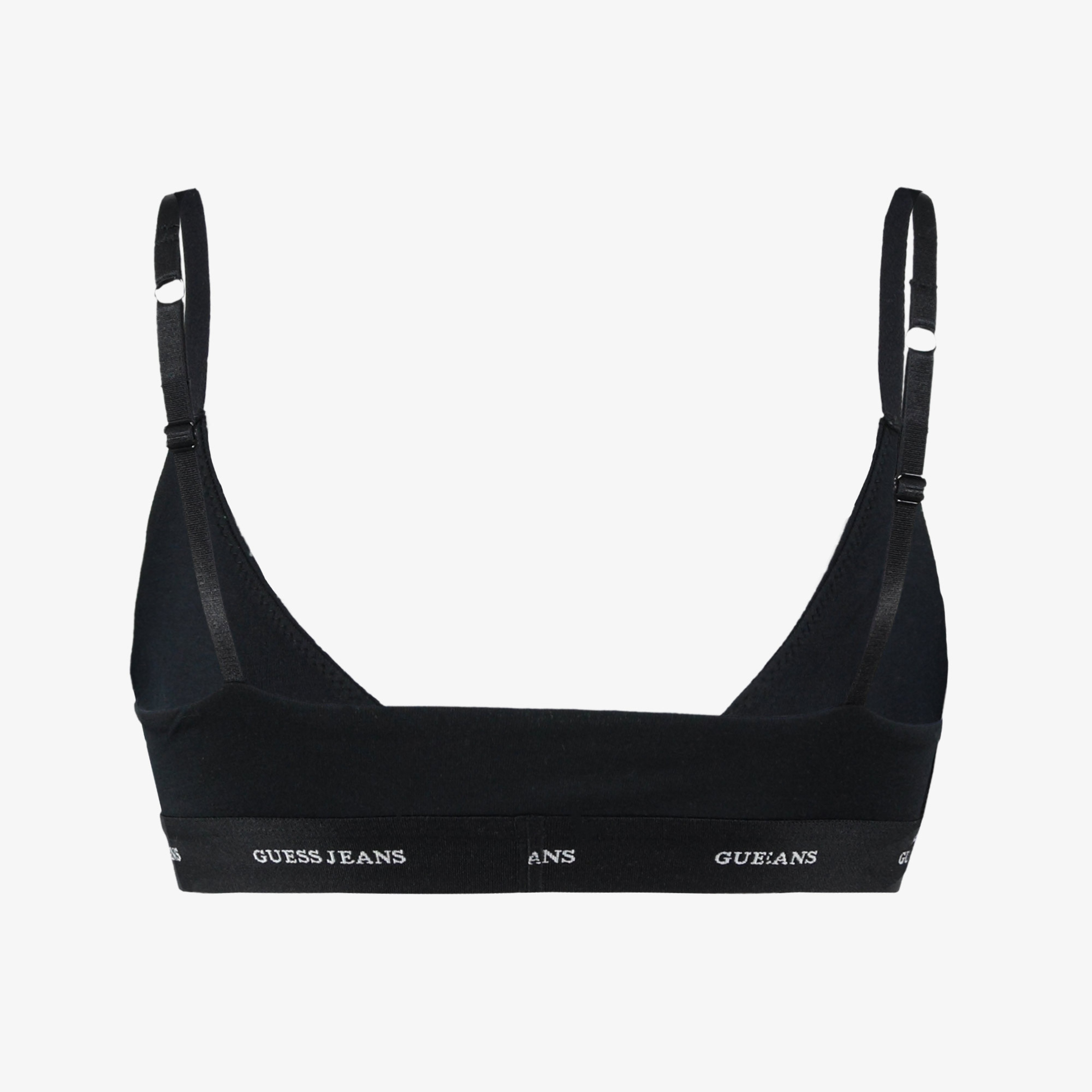 Guess Triangle Eco Cuddle Jersey 180 Gr Kadın Siyah Sütyen