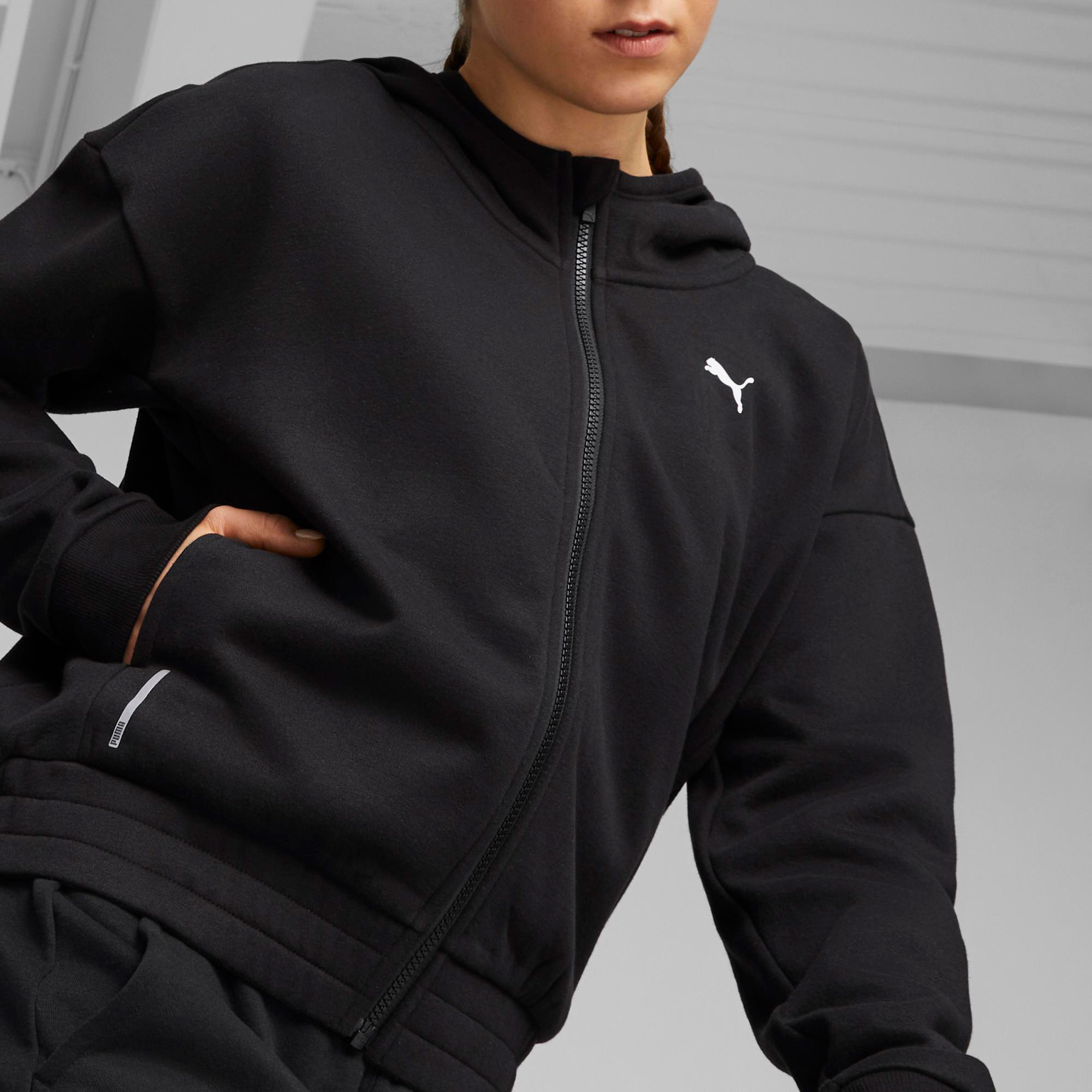 Puma Train Favorite Fleece Fz Kadın Siyah Ceket