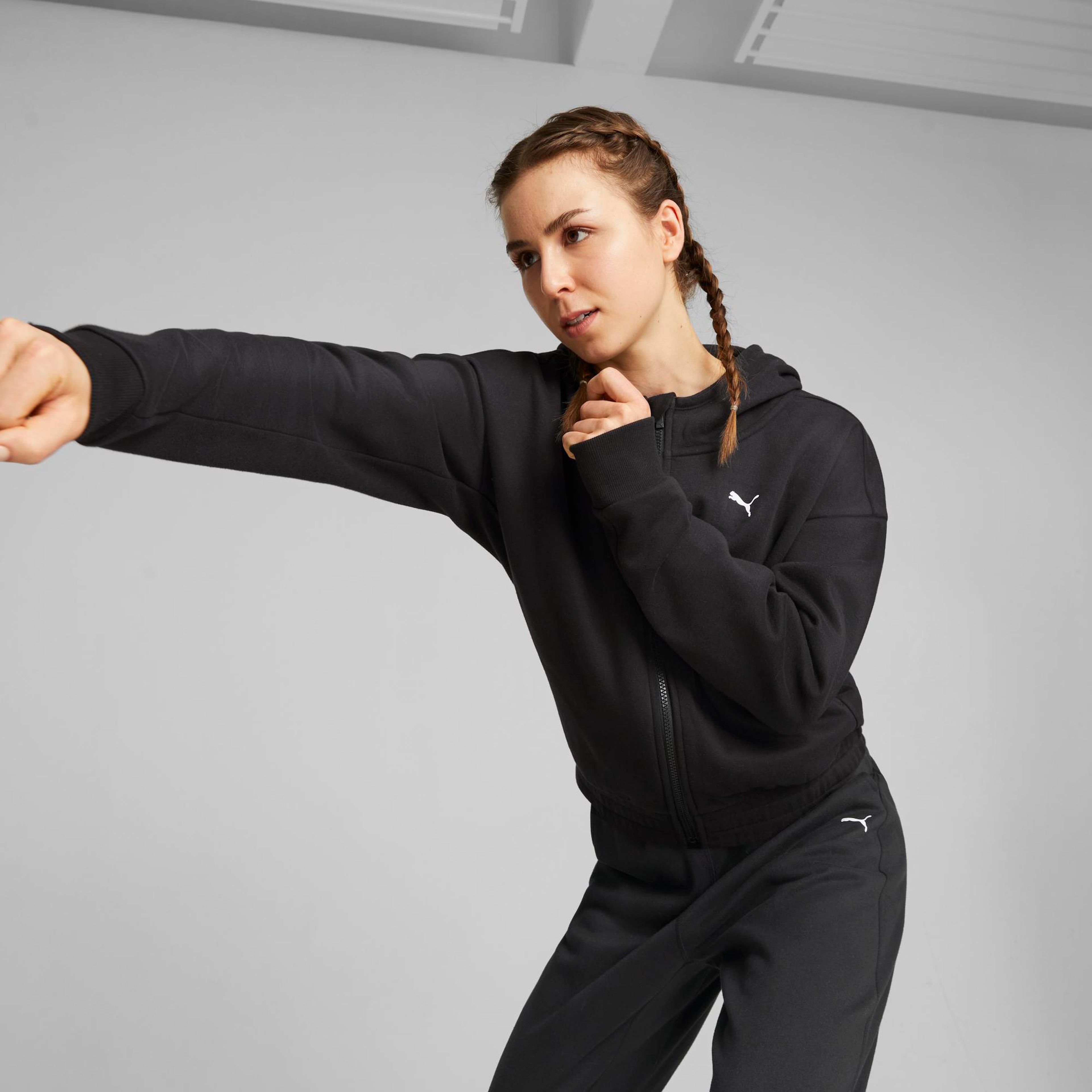 Puma Train Favorite Fleece Fz Kadın Siyah Ceket