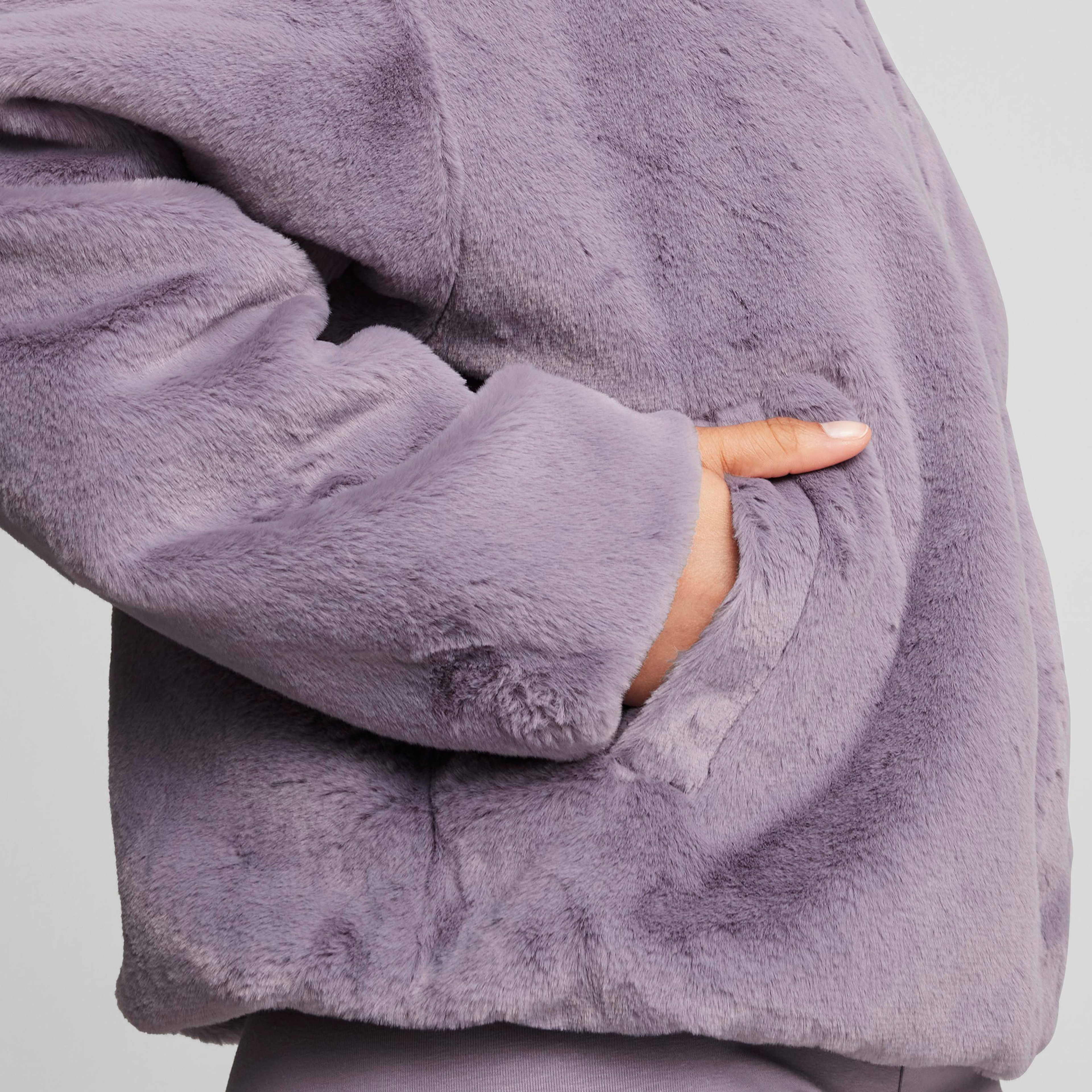 Puma Soft Fleece Kadın Mor Ceket