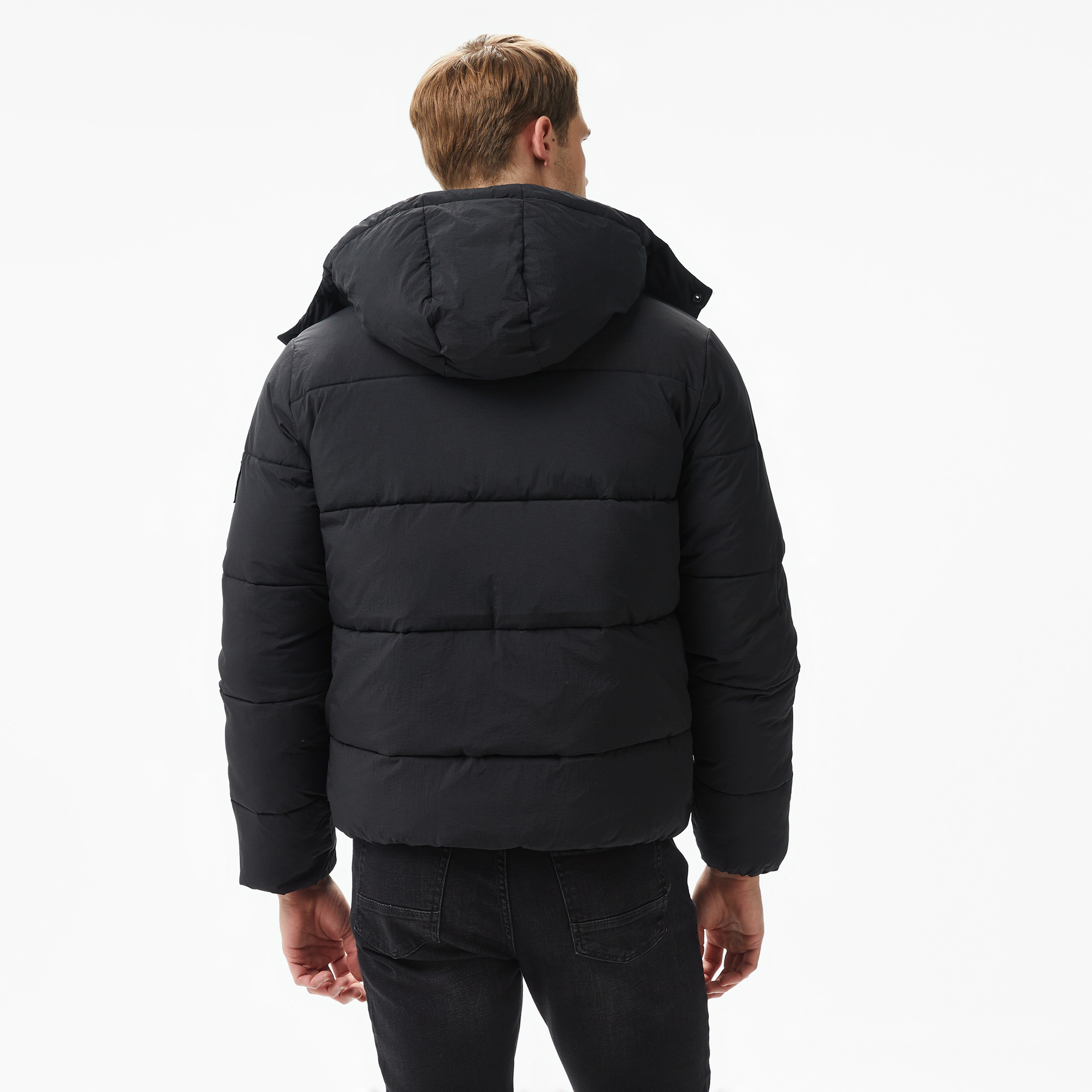 Calvin Klein Jeans Essentials Non Down Erkek Siyah Ceket