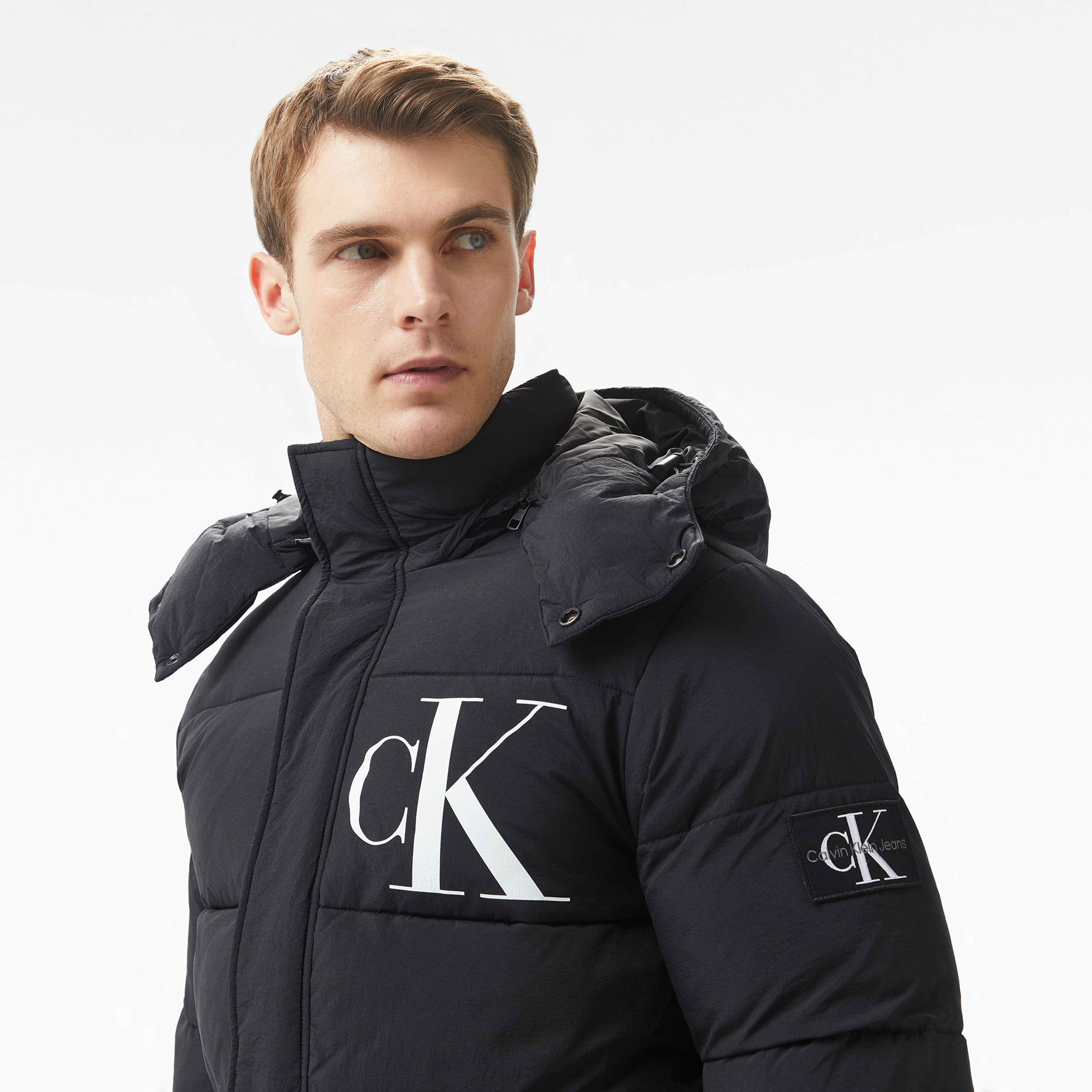 Calvin Klein Jeans Essentials Non Down Erkek Siyah Ceket