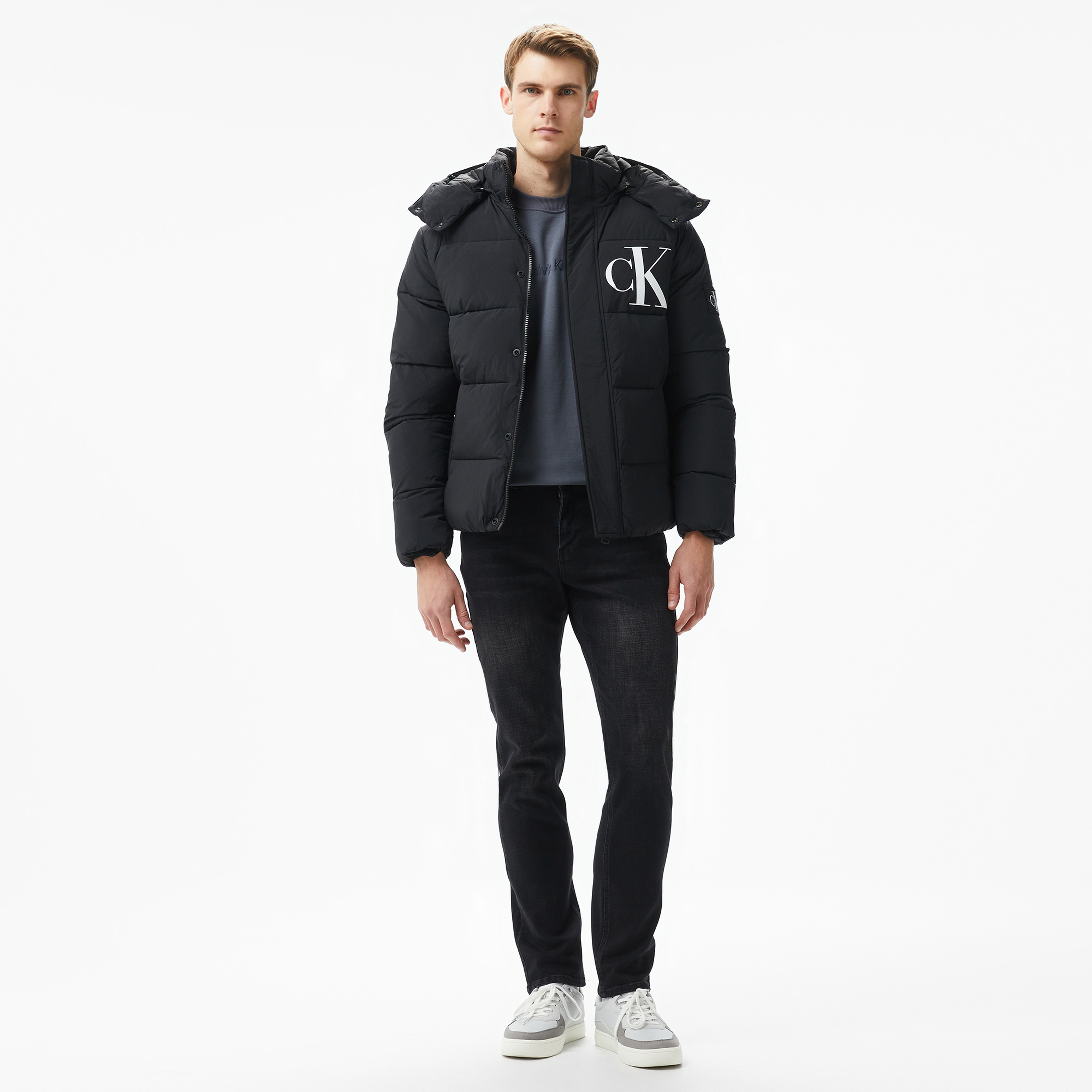 Calvin Klein Jeans Essentials Non Down Erkek Siyah Ceket