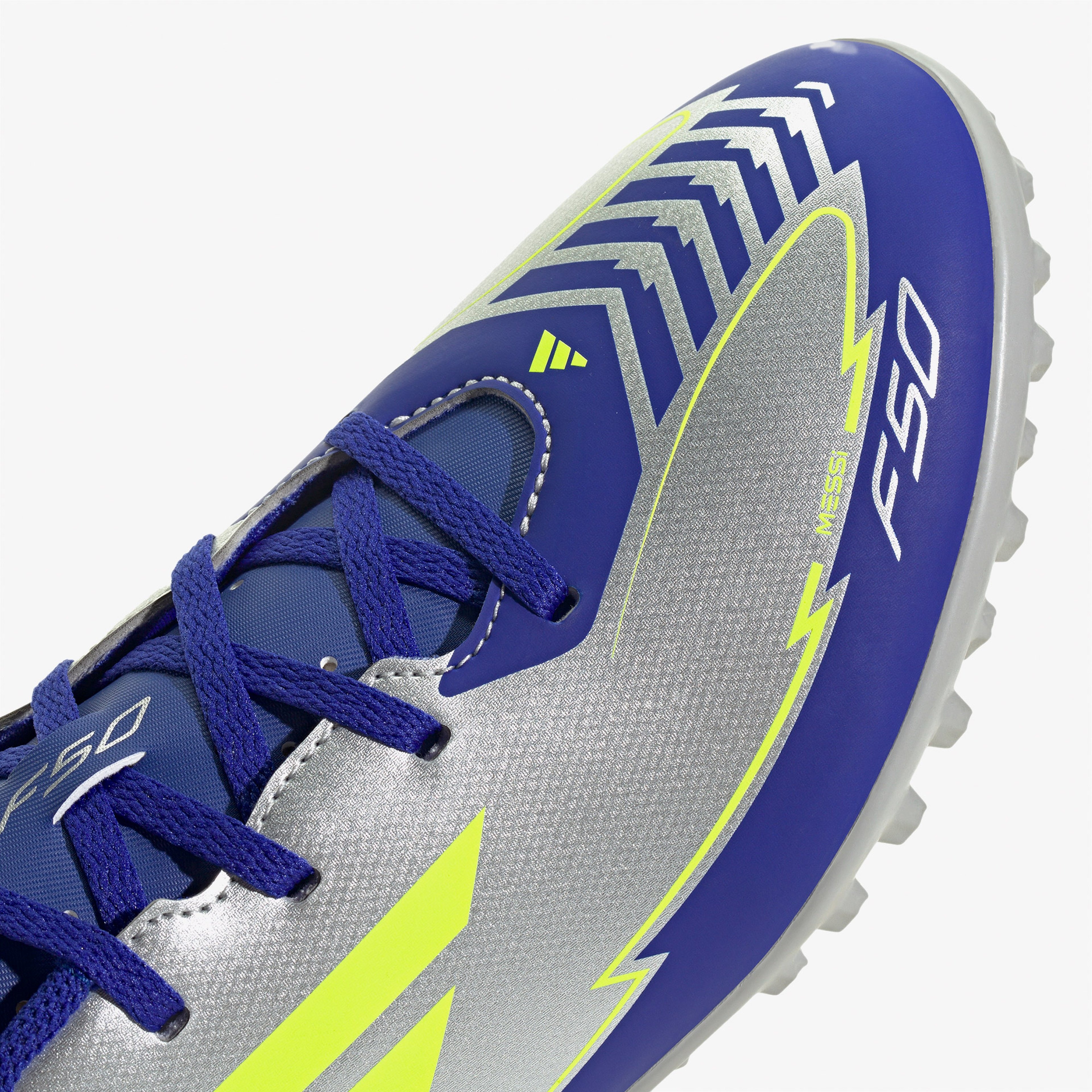 adidas F50 Club Messi Erkek Gri Halı Saha Kramponu