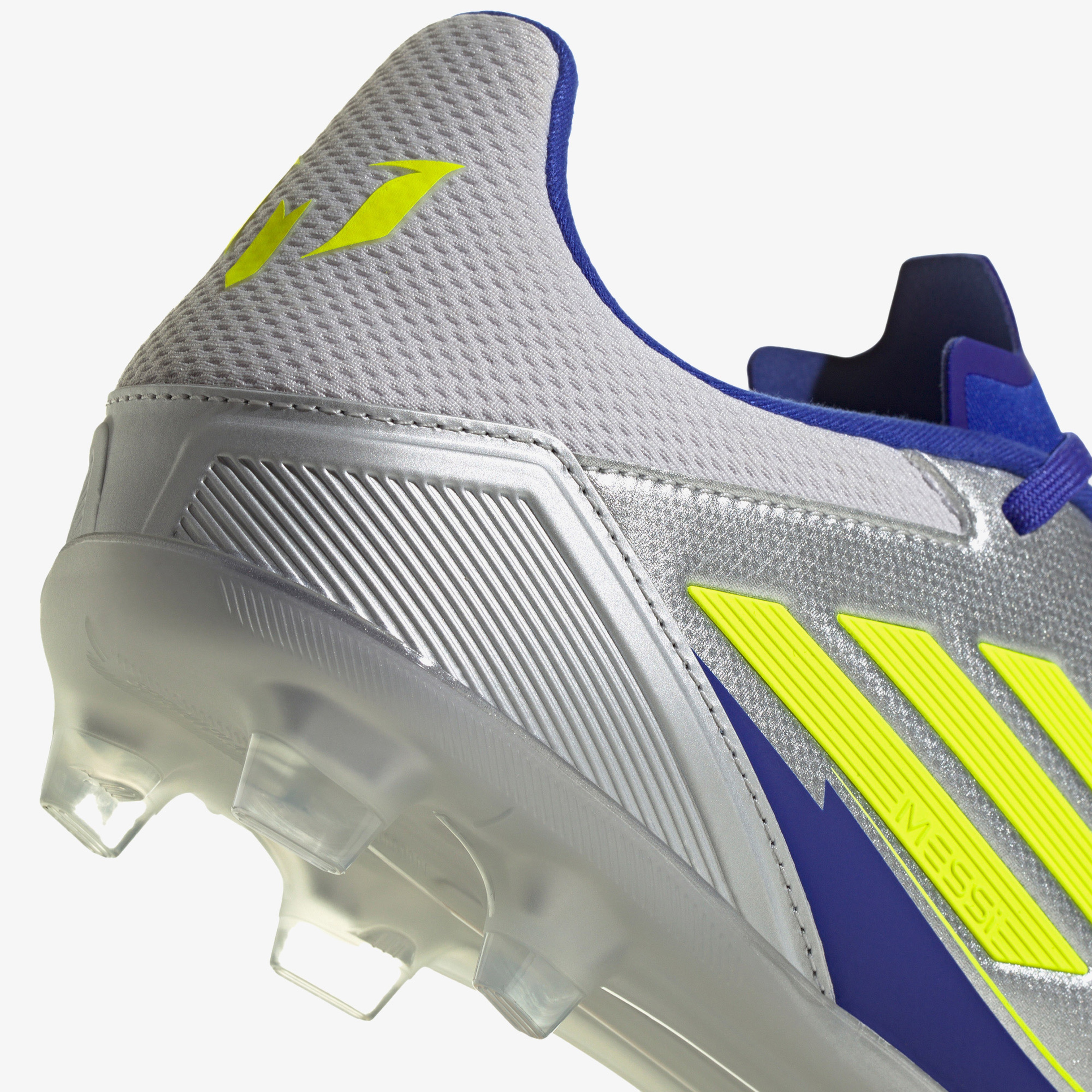 adidas F50 League Messi Erkek Gri Çim Saha Kramponu