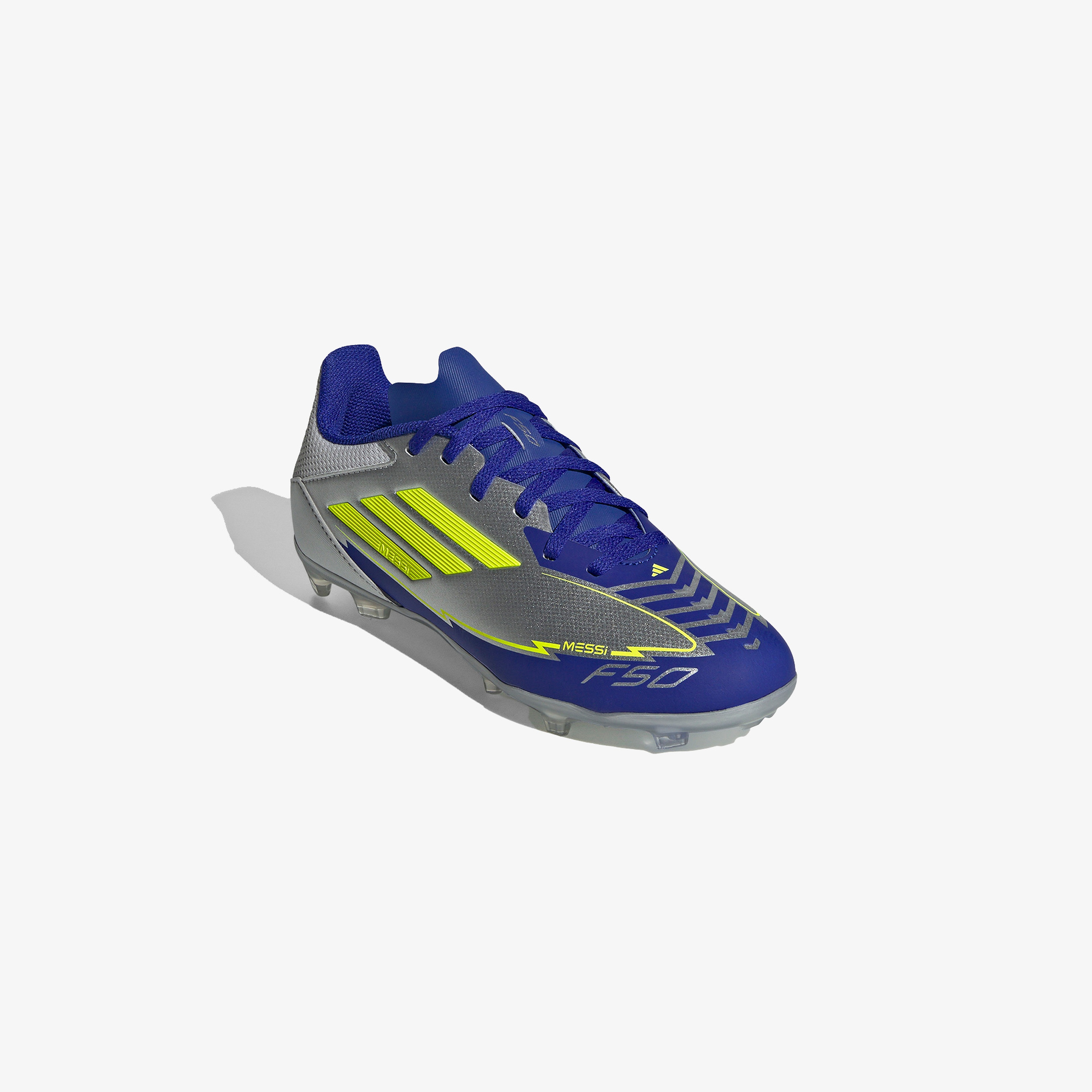 adidas F50 League Messi Çocuk Gri Çim Saha Kramponu