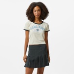 Karl Kani Woven Signature Soccer Kadın Bej T-Shirt