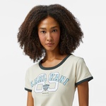Karl Kani Woven Signature Soccer Kadın Bej T-Shirt