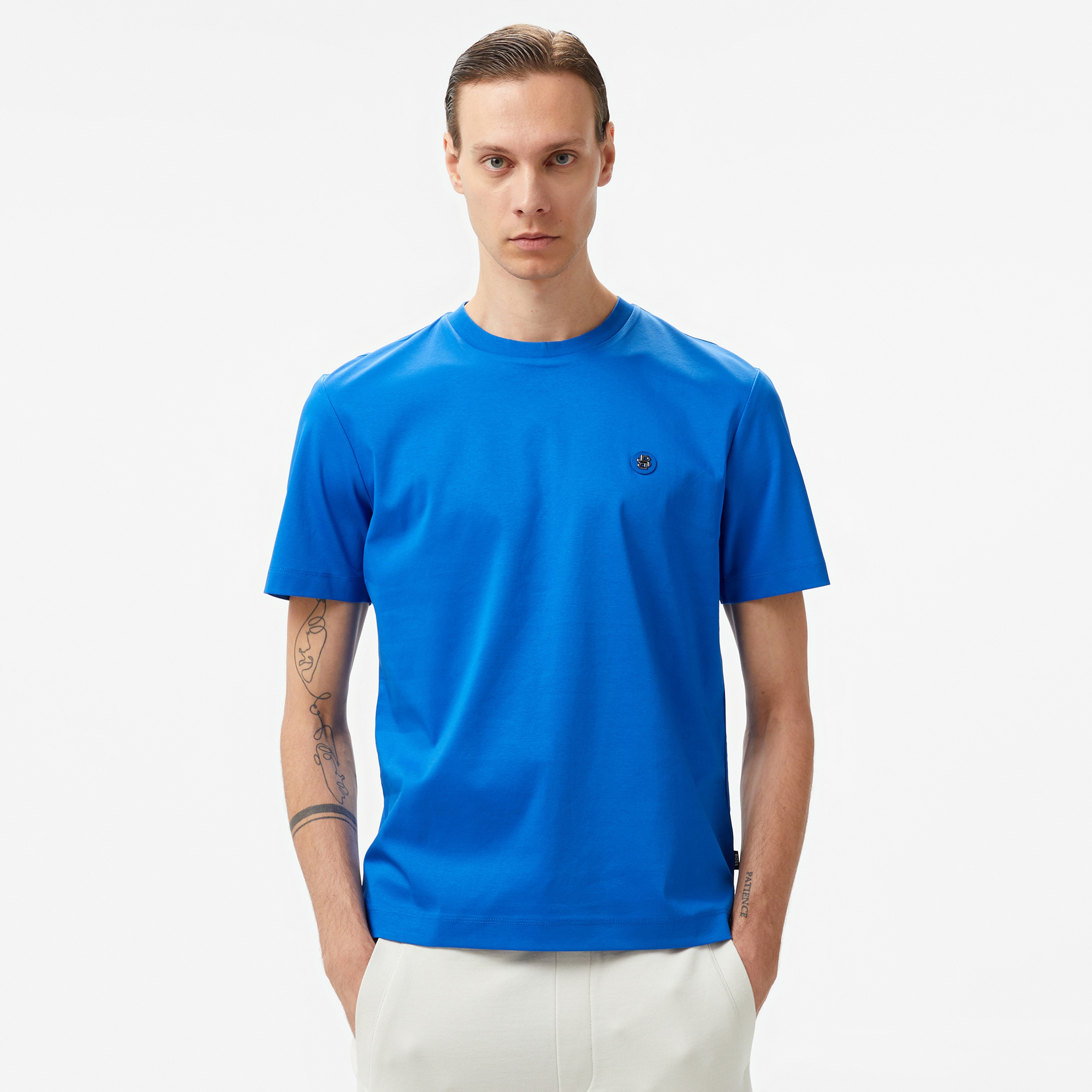 Boss C-Taut 01 Erkek Mavi T-Shirt