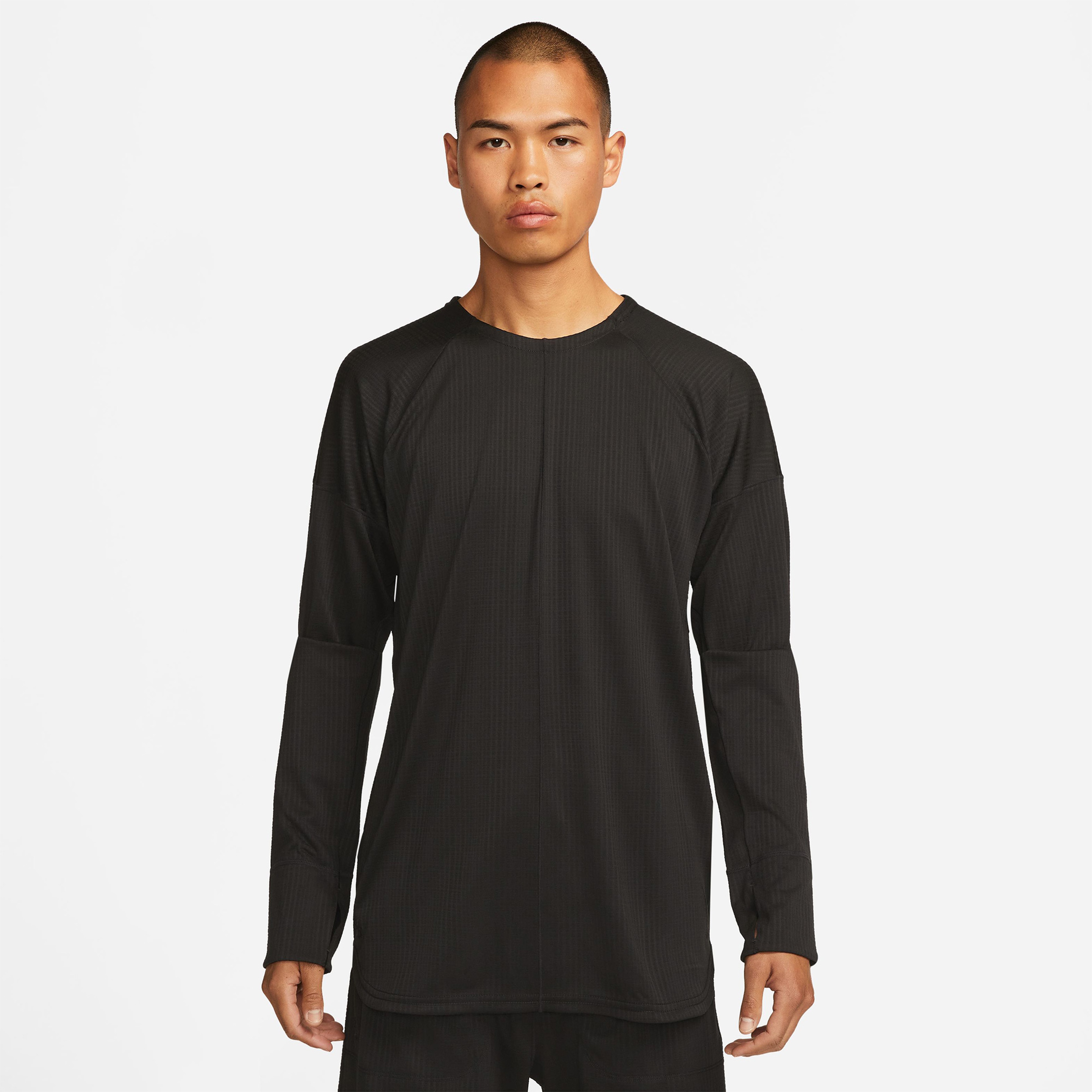 Nike Yoga Dri-Fit Erkek Siyah Uzun Kollu T-Shirt