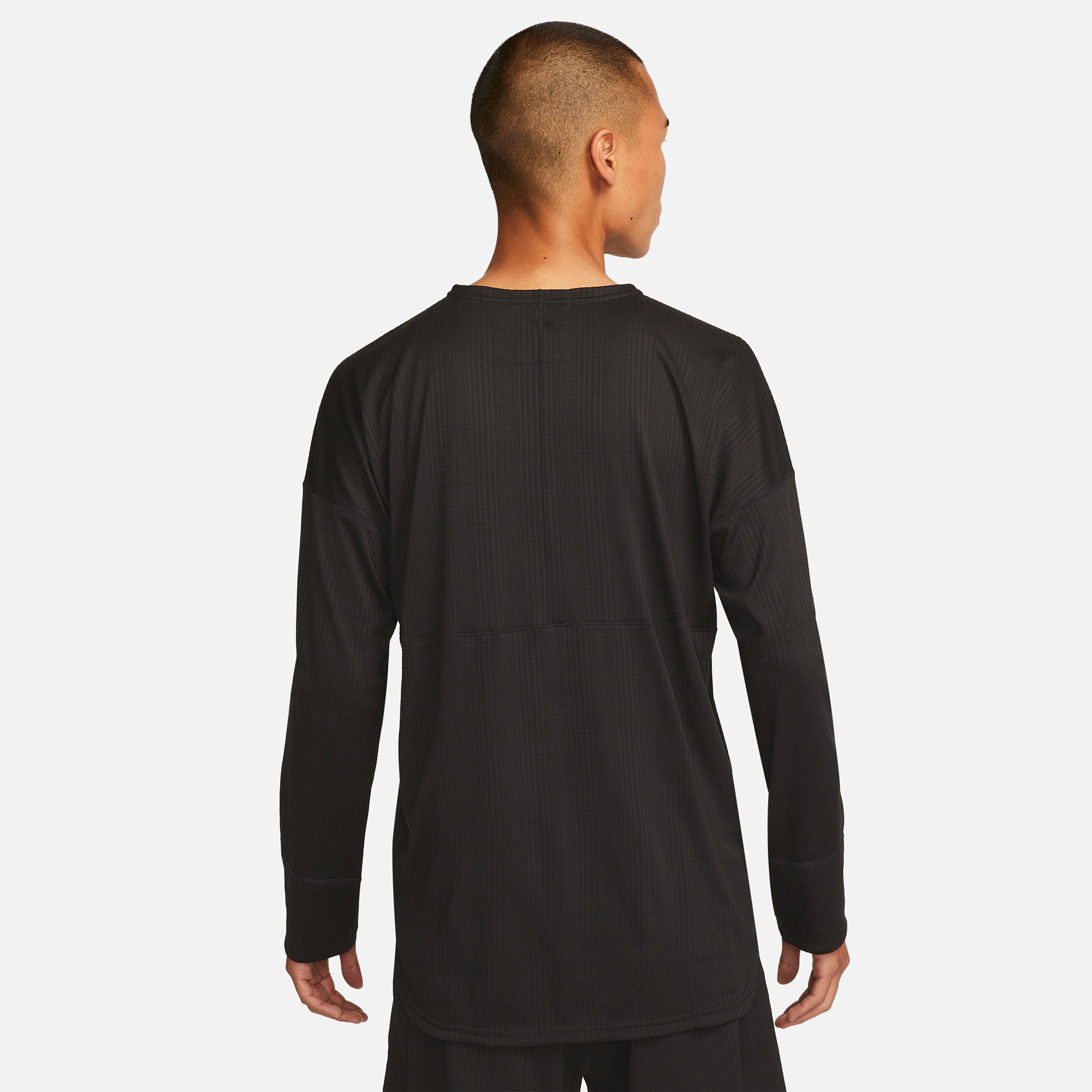 Nike Yoga Dri-Fit Erkek Siyah Uzun Kollu T-Shirt