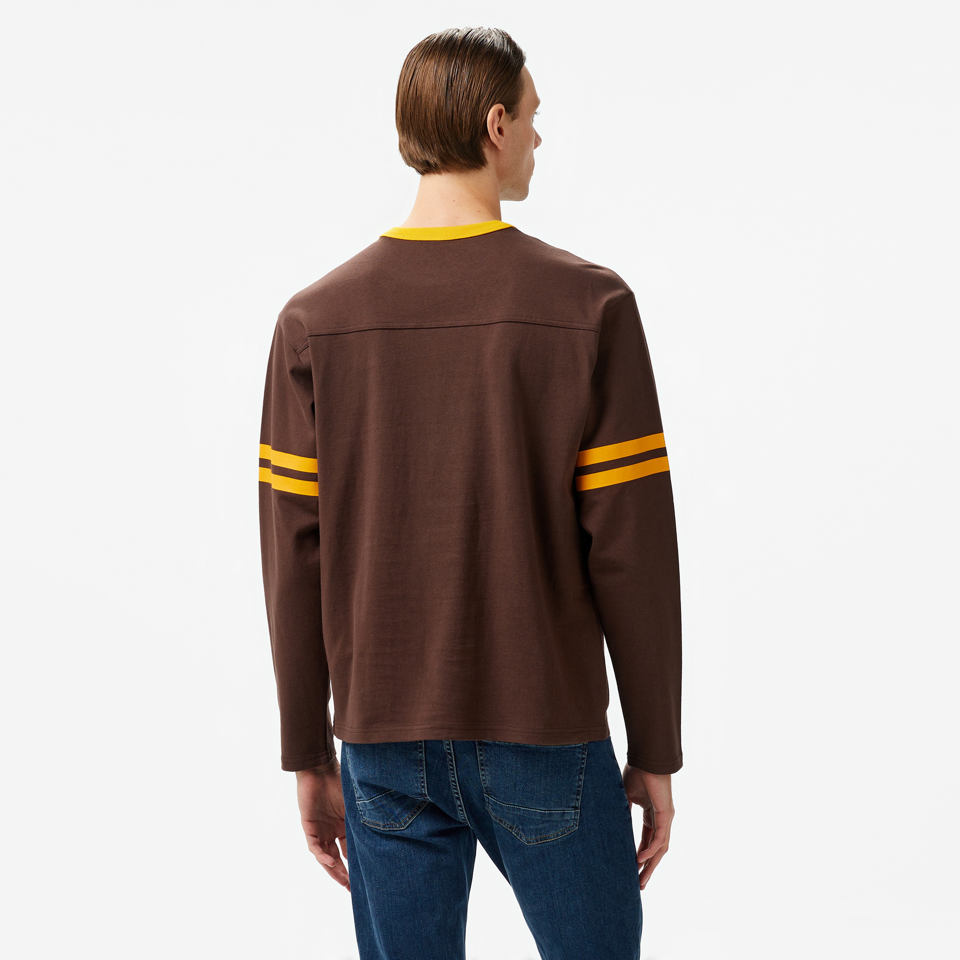 HUF Exeter Football Shirt Erkek Kahverengi T-Shirt