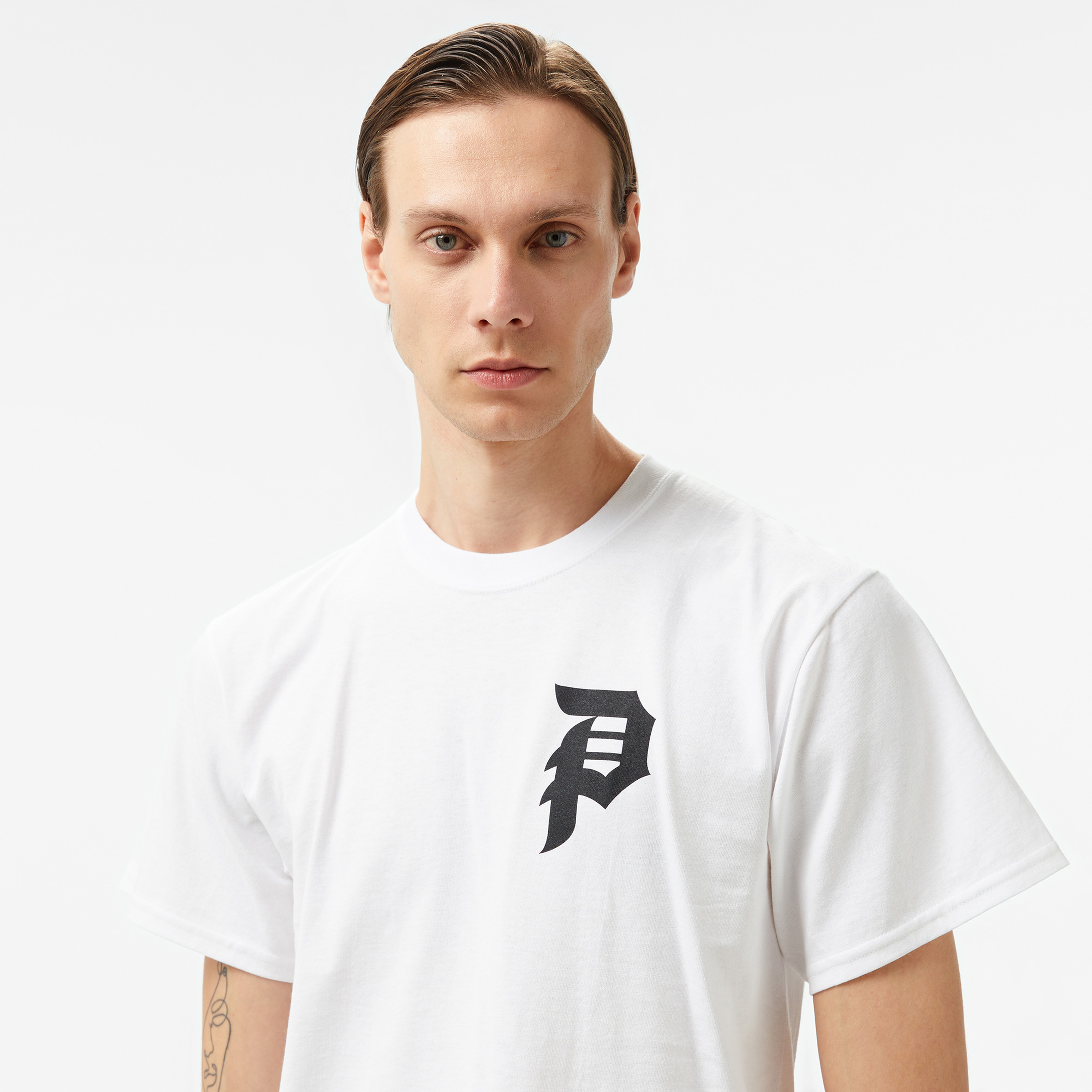 Primitive Courage Erkek Beyaz T-Shirt