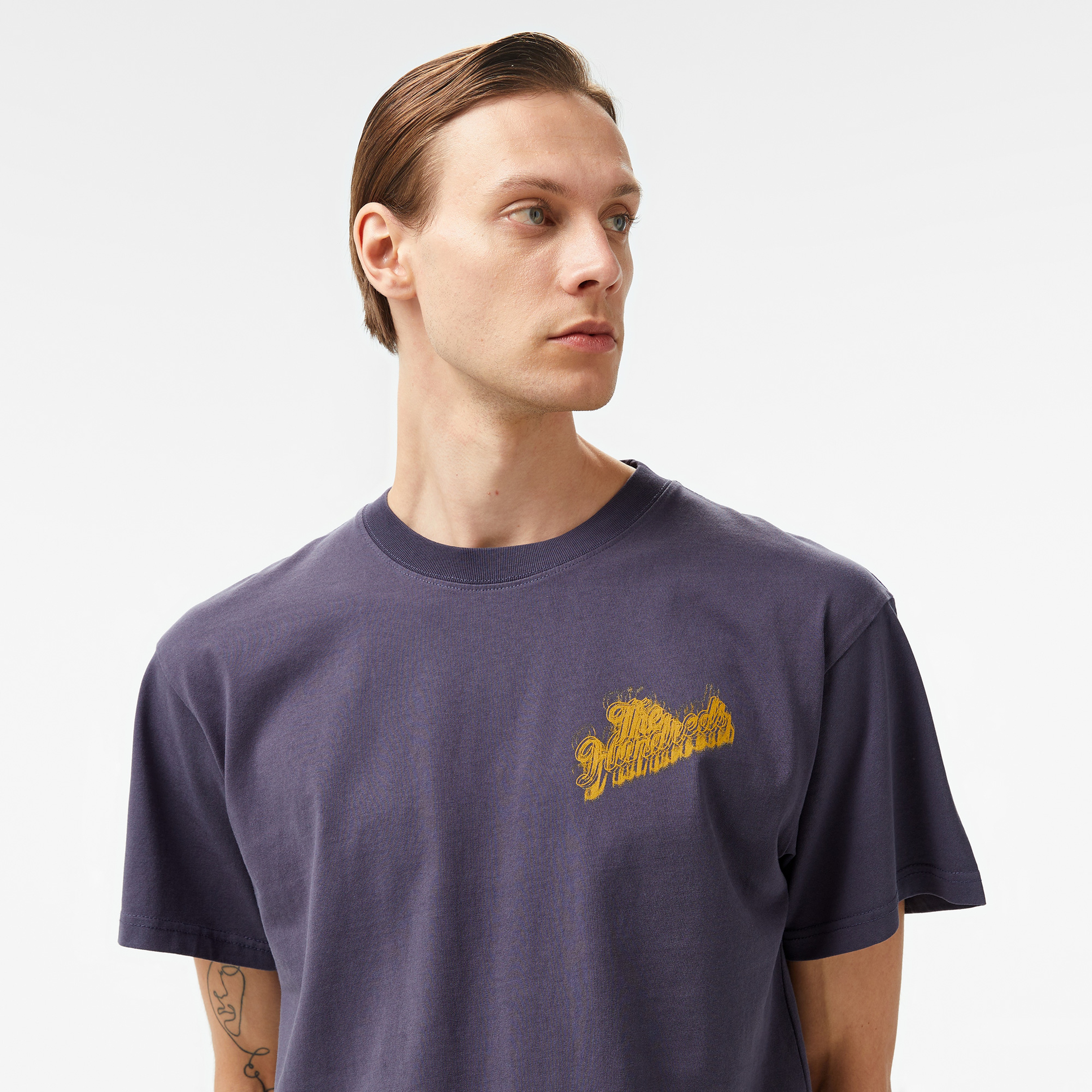 The Hundreds Blurred Slant Erkek Lacivert T-Shirt