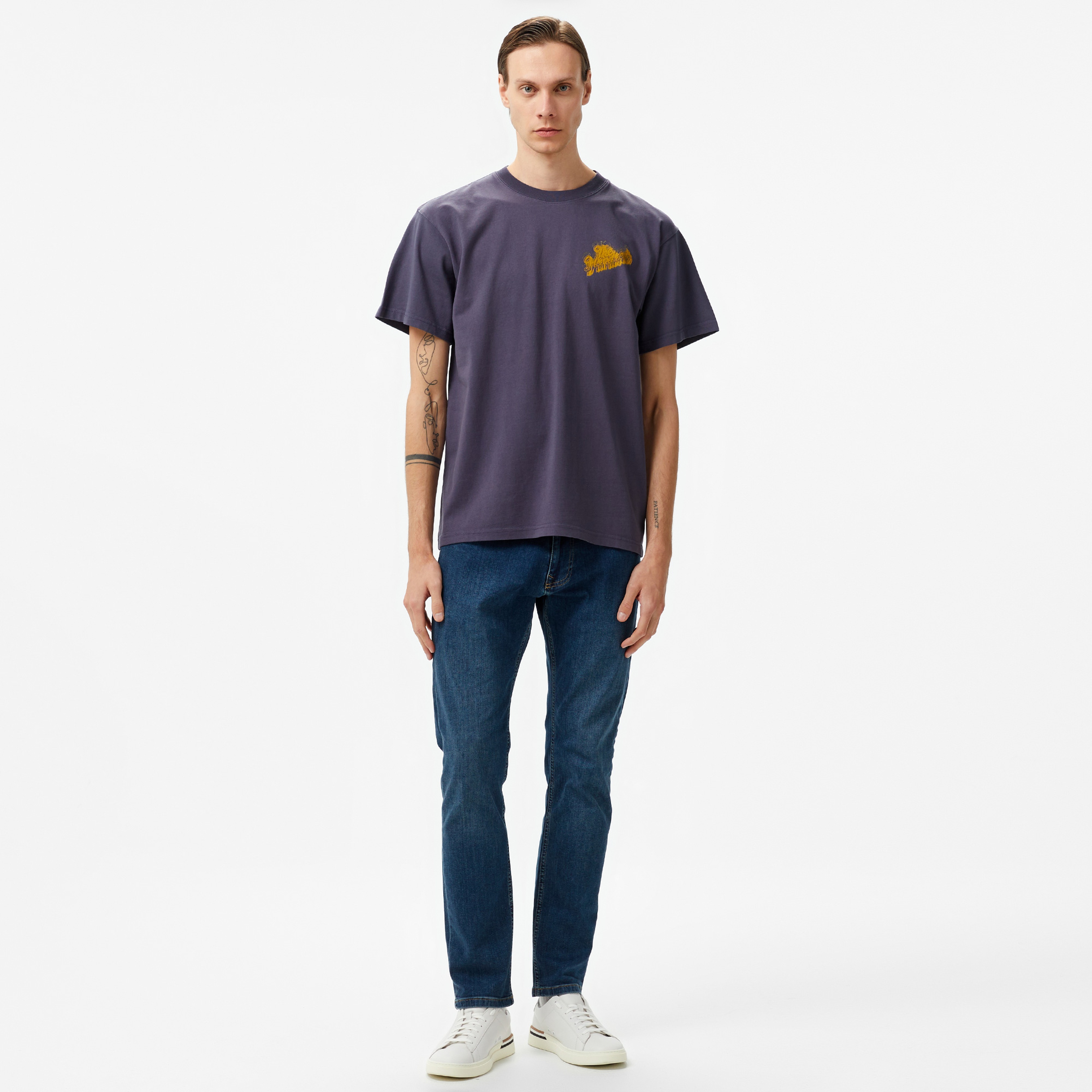 The Hundreds Blurred Slant Erkek Lacivert T-Shirt