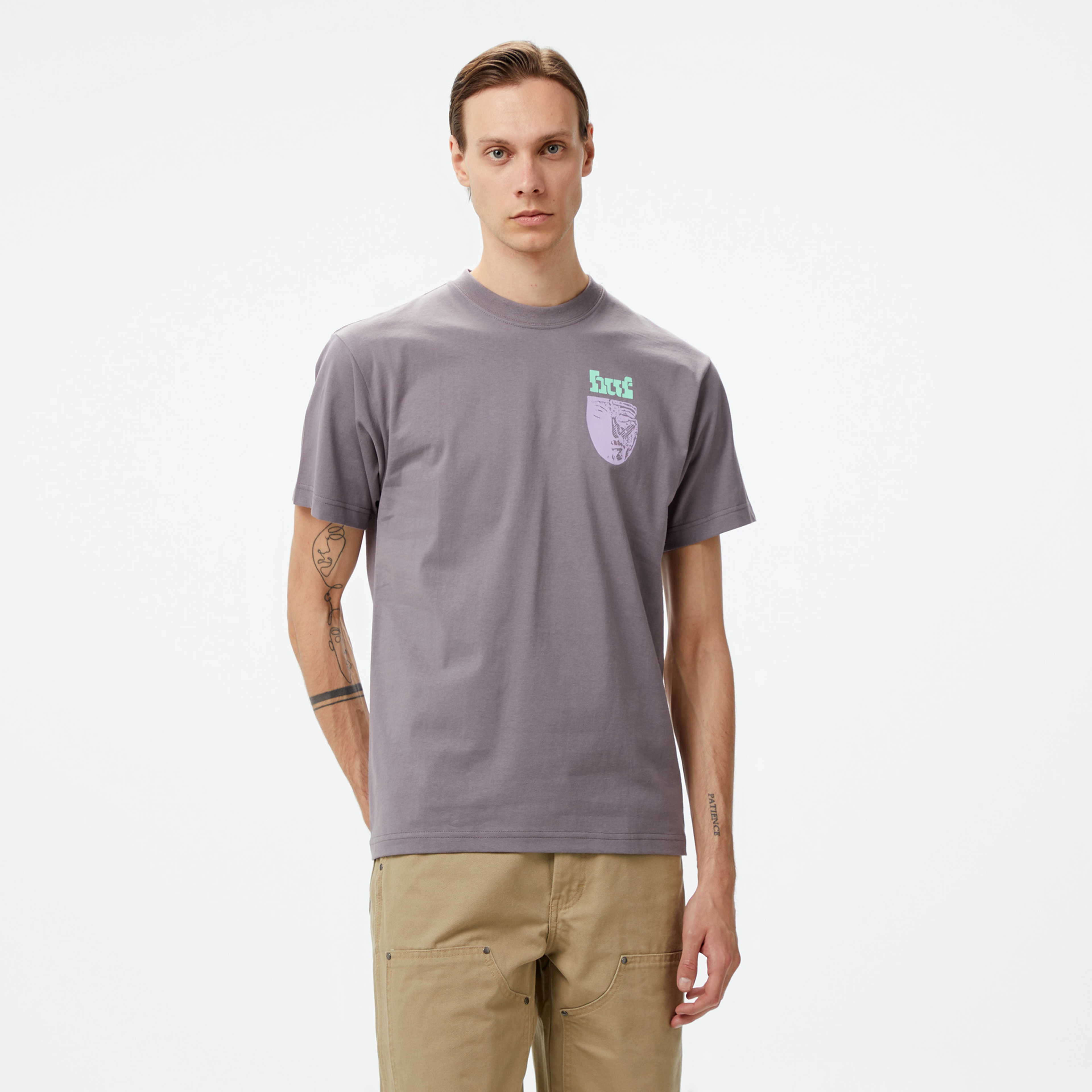 HUF Rhythms Erkek Mor T-Shirt