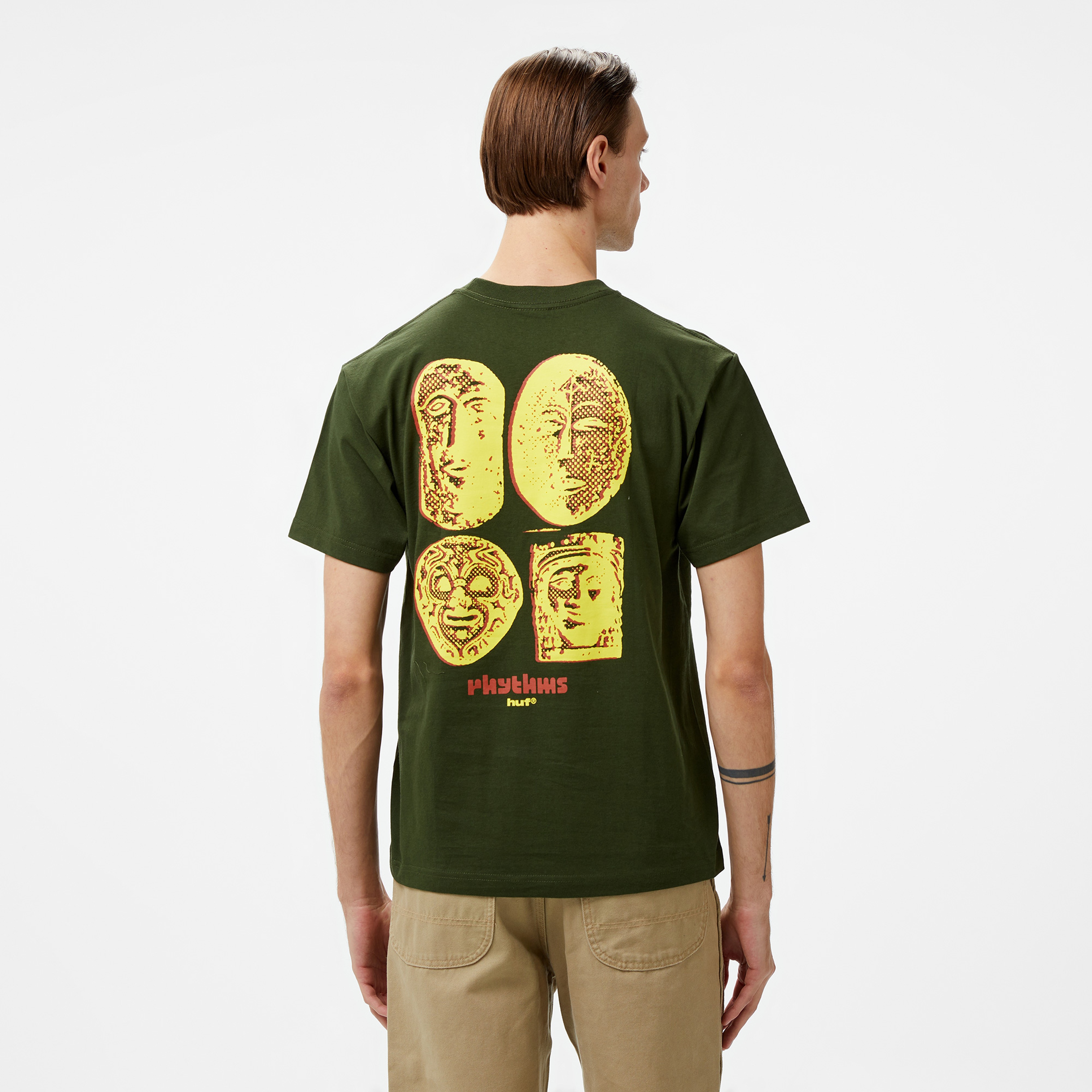 HUF Rhythms Erkek Yeşil T-Shirt