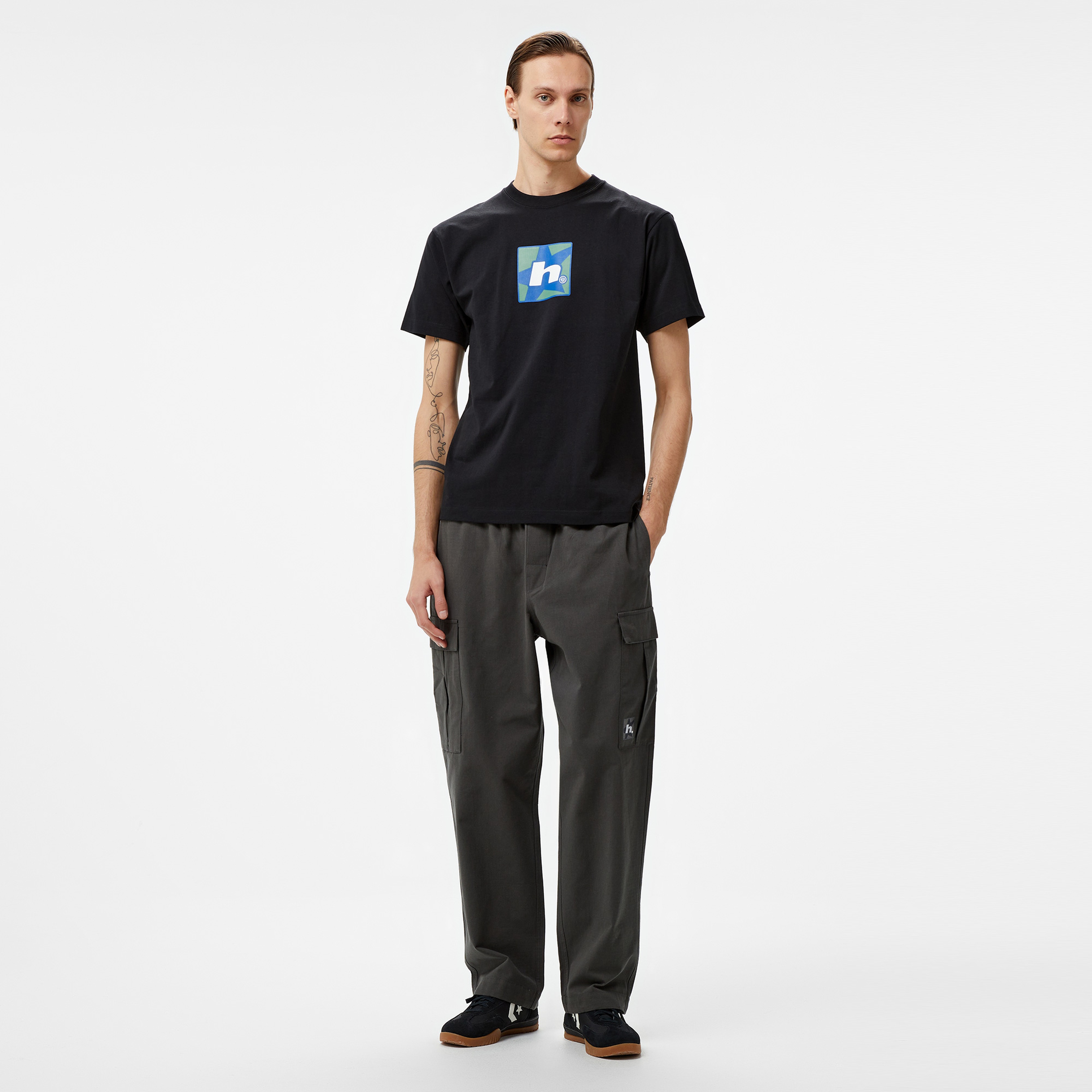 HUF Star Erkek Siyah T-Shirt