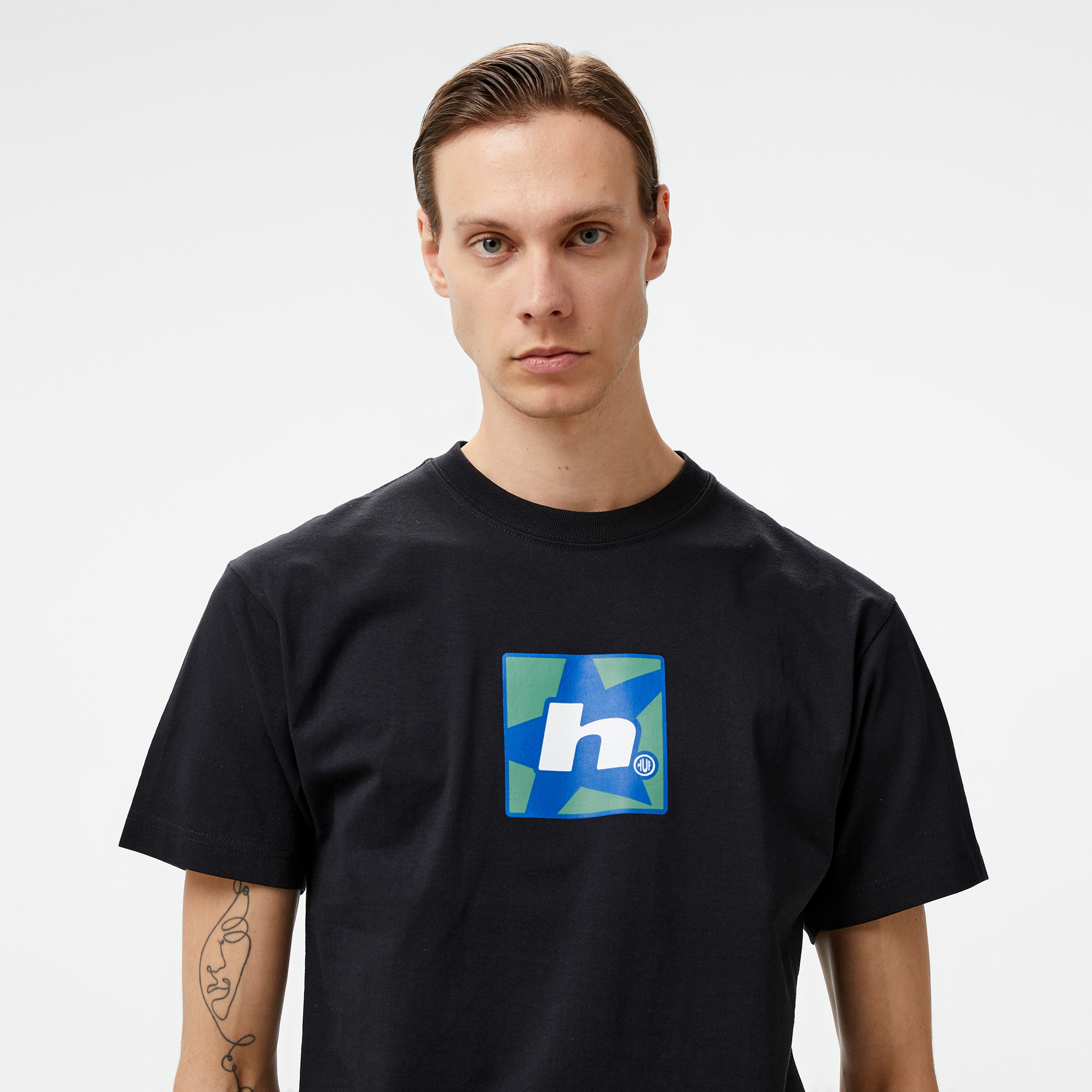 HUF Star Erkek Siyah T-Shirt