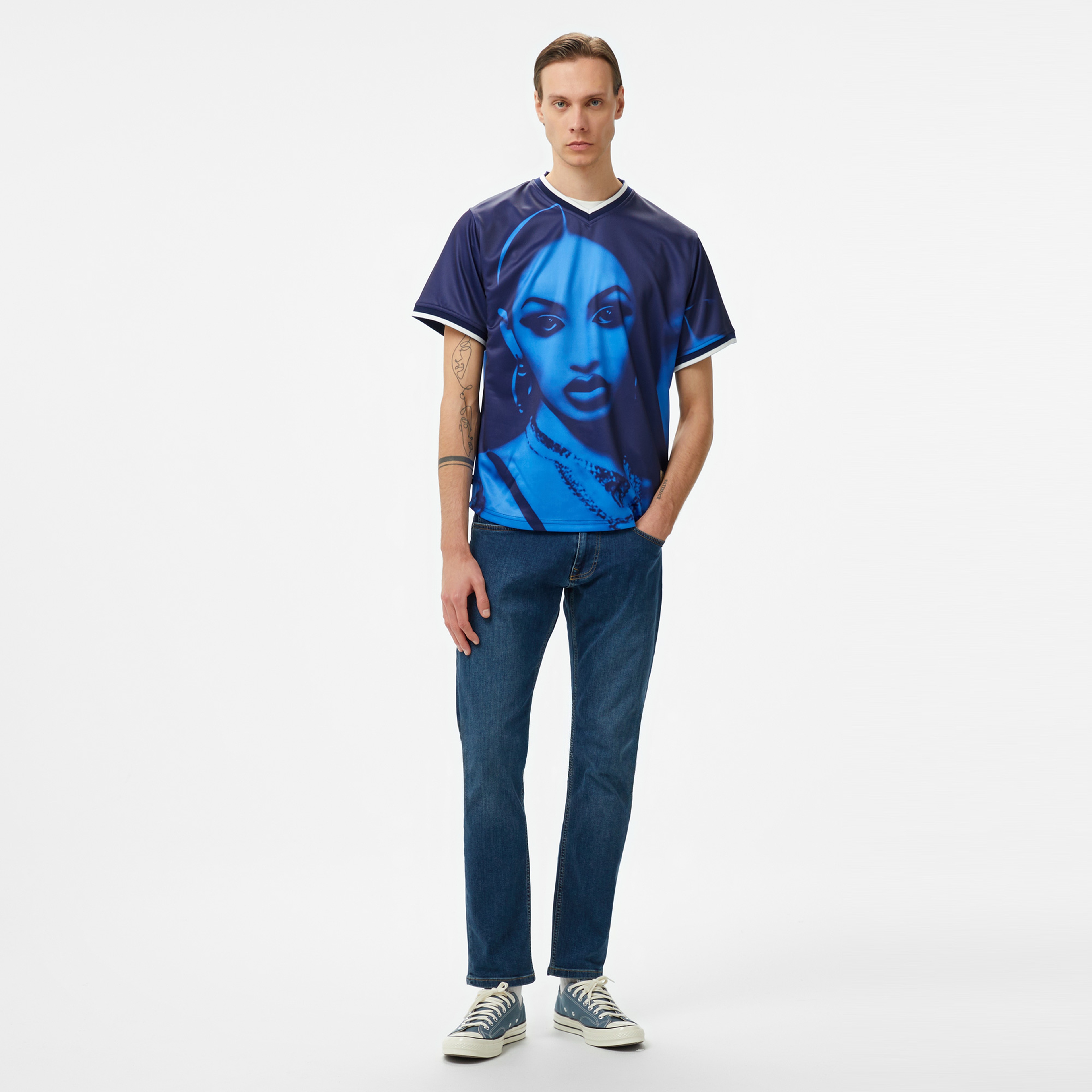 The Hundreds Mija Jersey Erkek Mavi T-Shirt