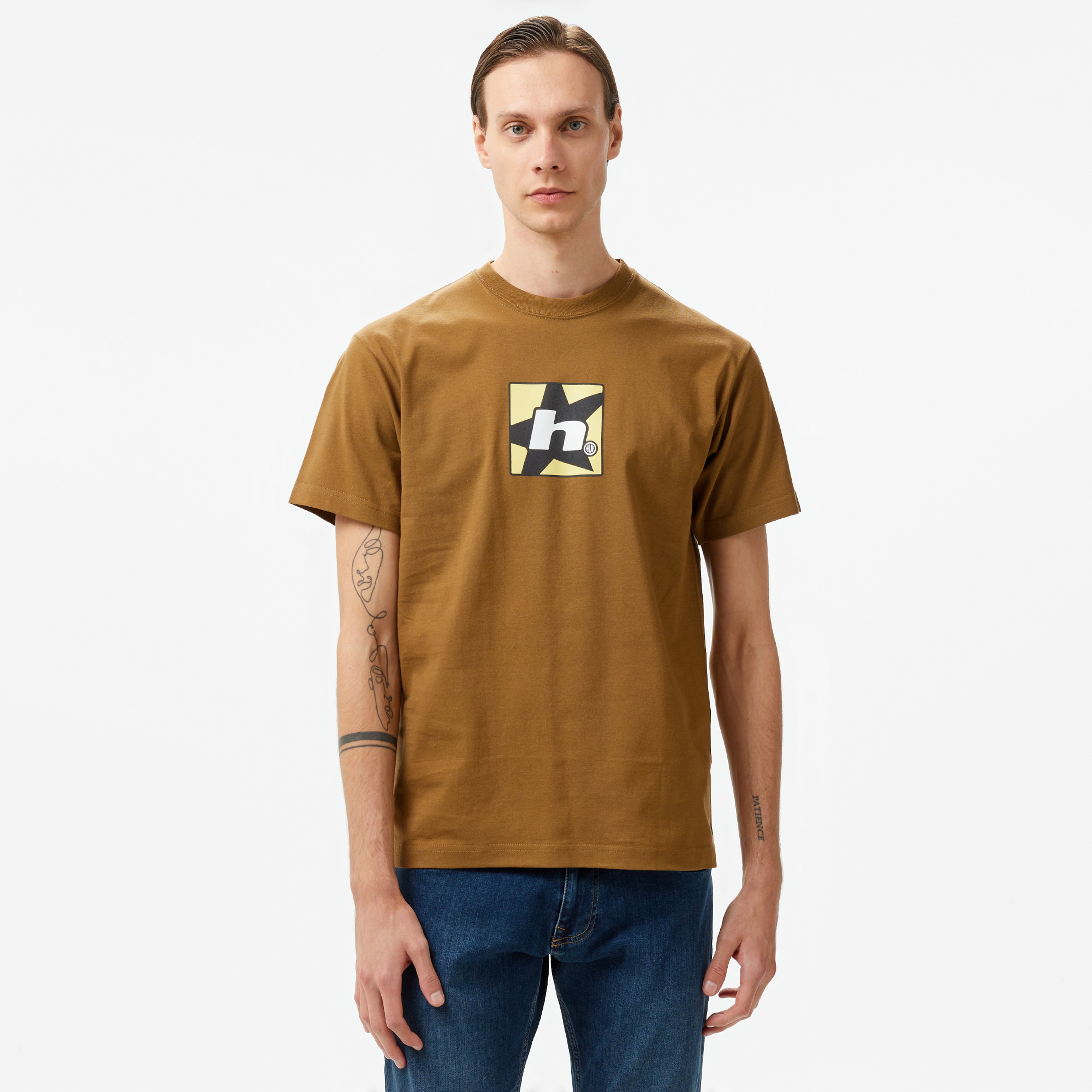 HUF Star Erkek Gri T-Shirt