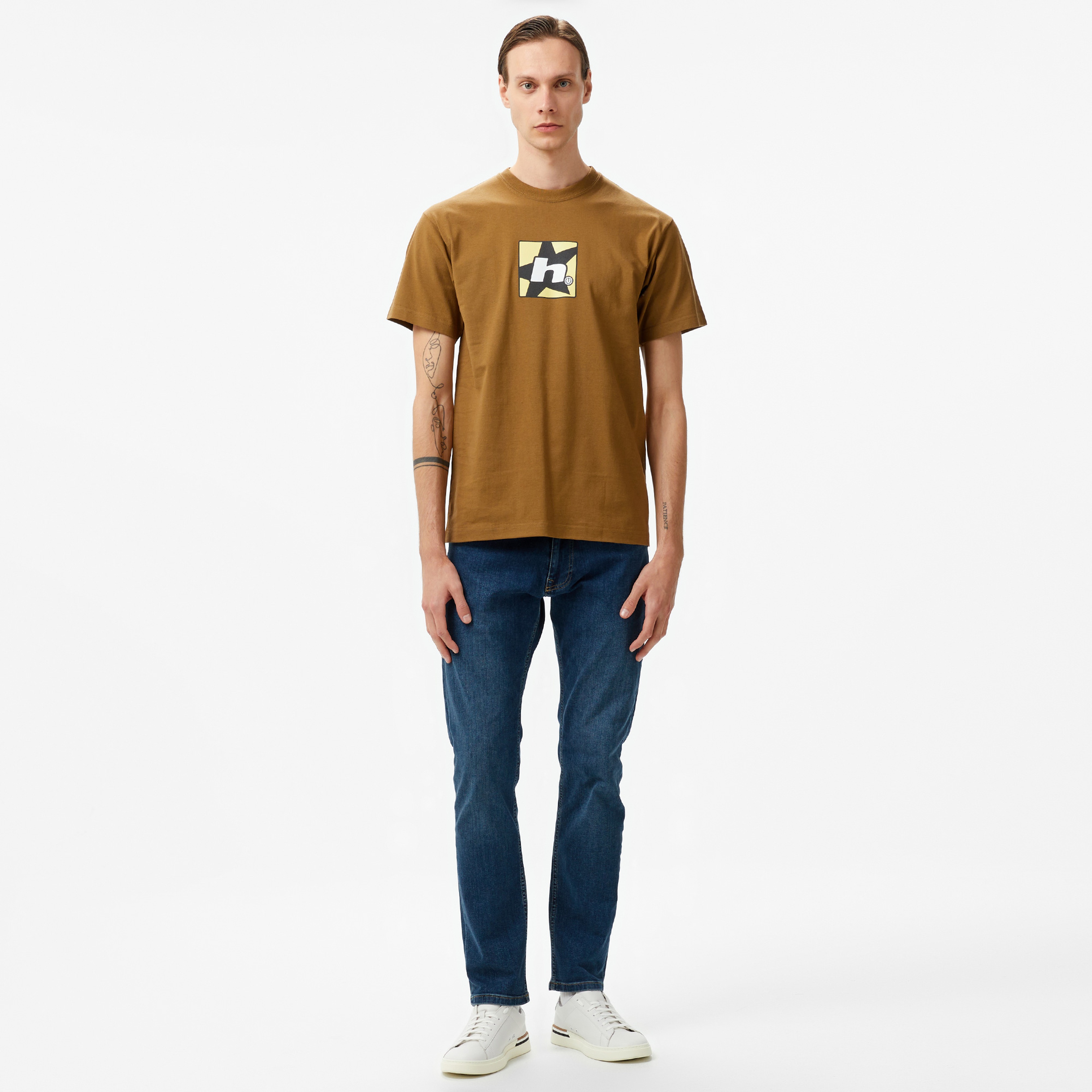 HUF Star Erkek Gri T-Shirt