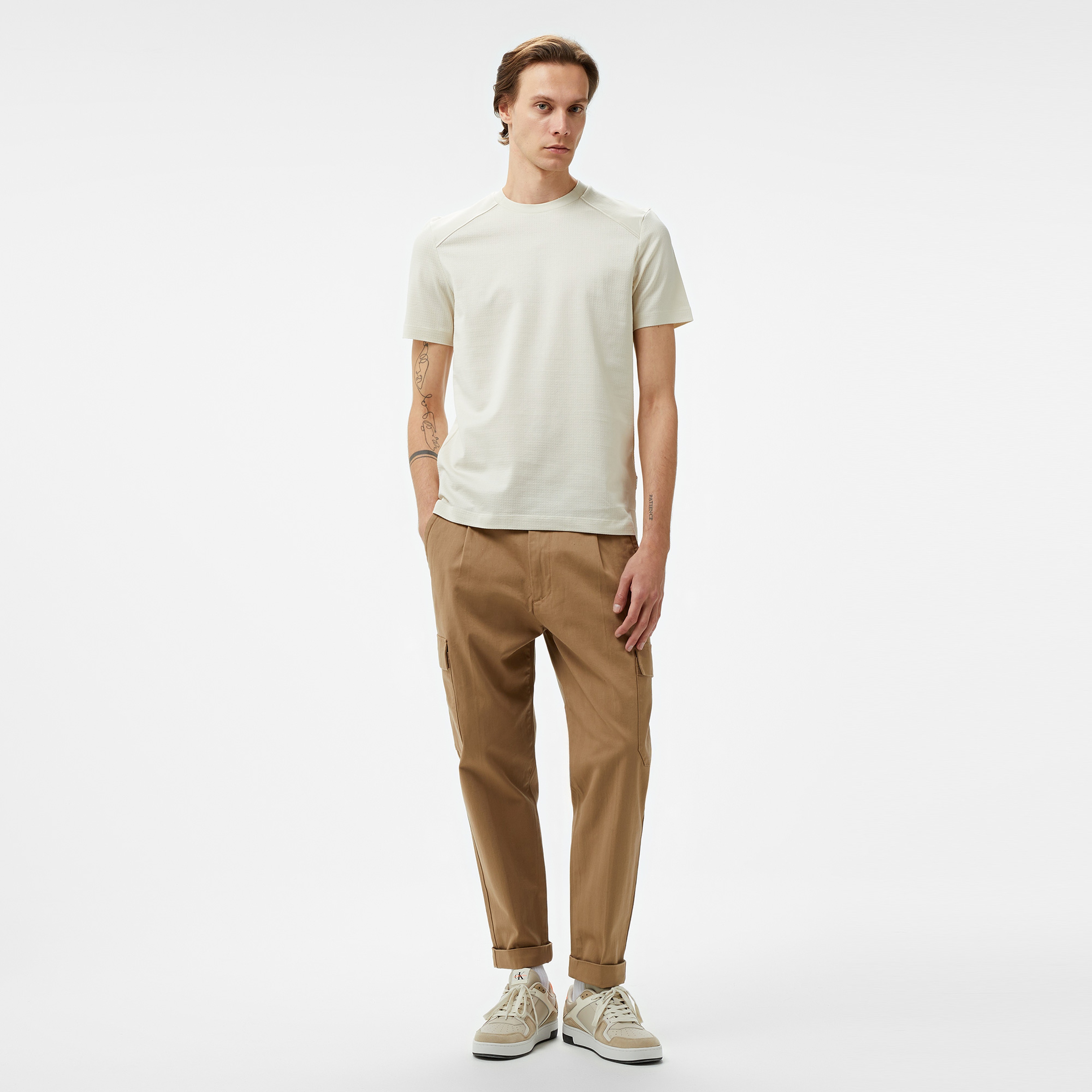 Boss P-Thompson 207 Erkek Beyaz T-Shirt