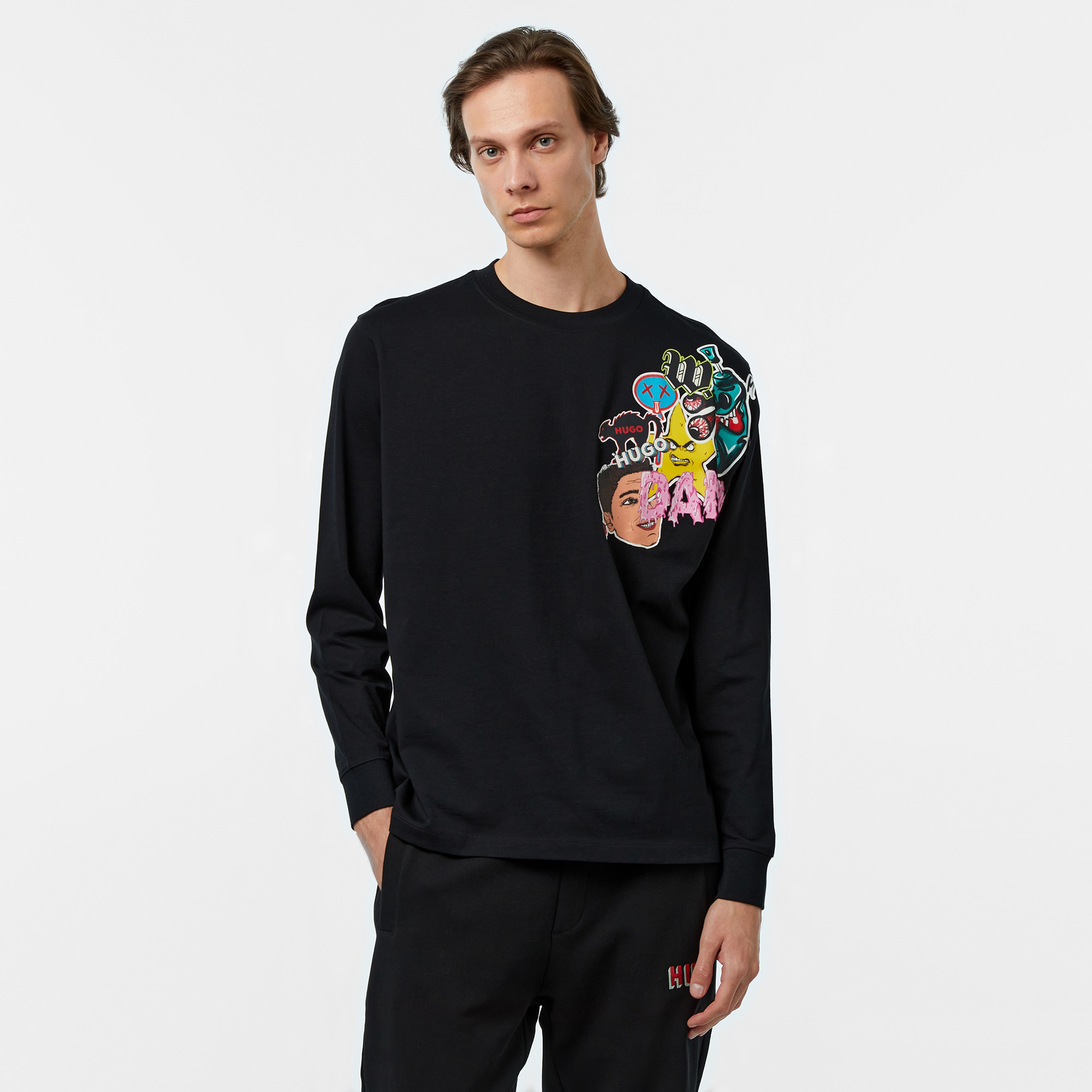 Hugo Dankonis Erkek Siyah T-Shirt