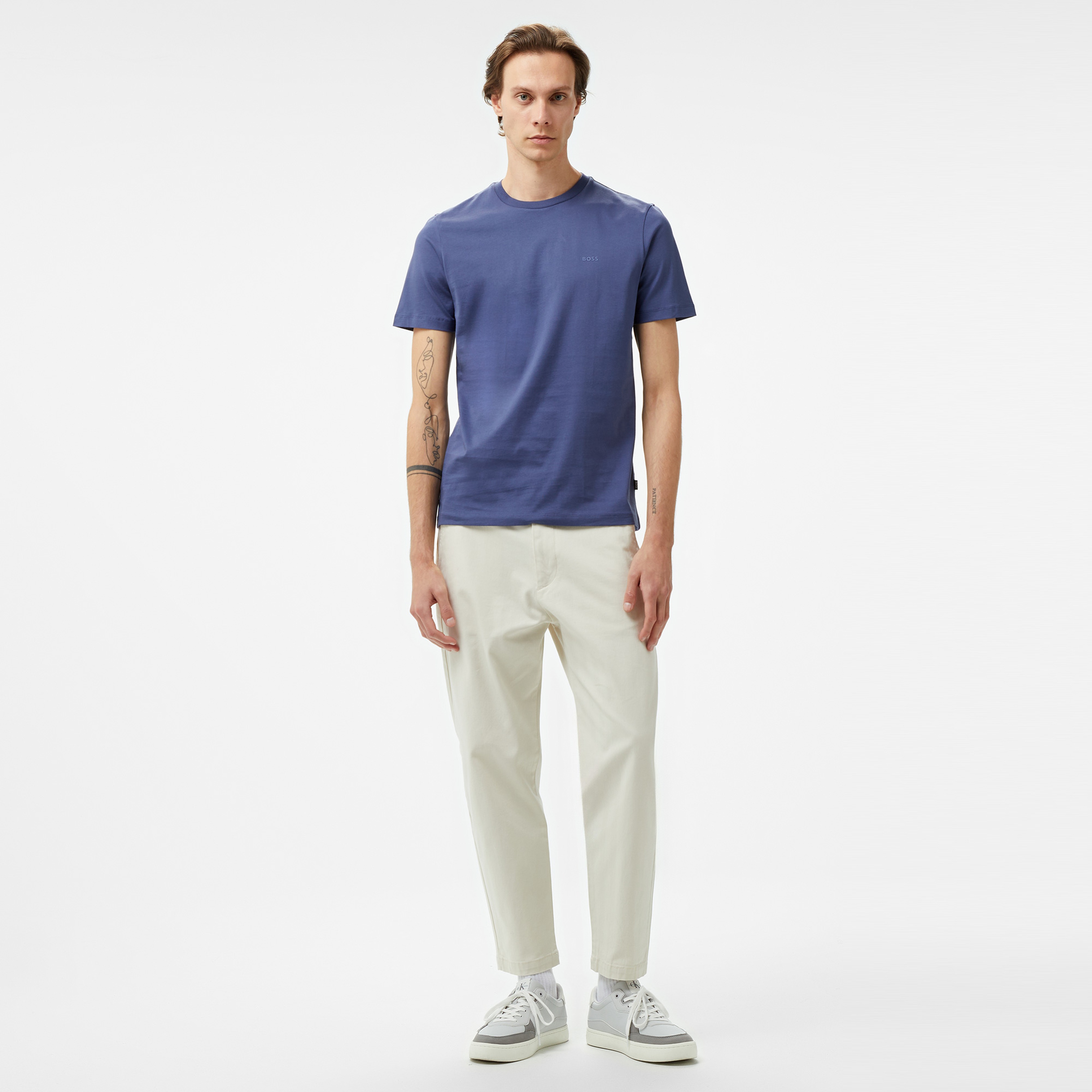 Boss Thompson 01 Erkek Lacivert T-Shirt