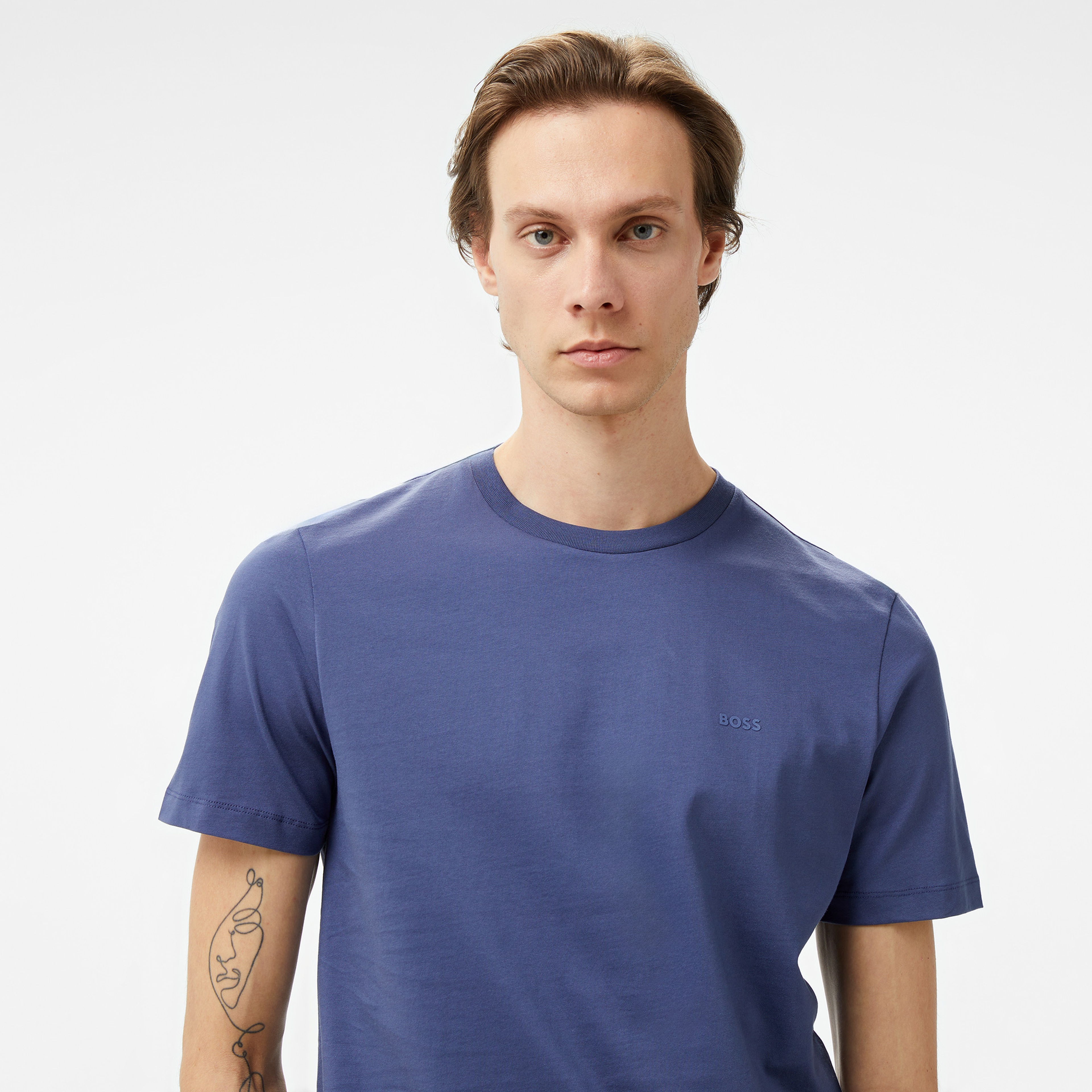 Boss Thompson 01 Erkek Lacivert T-Shirt