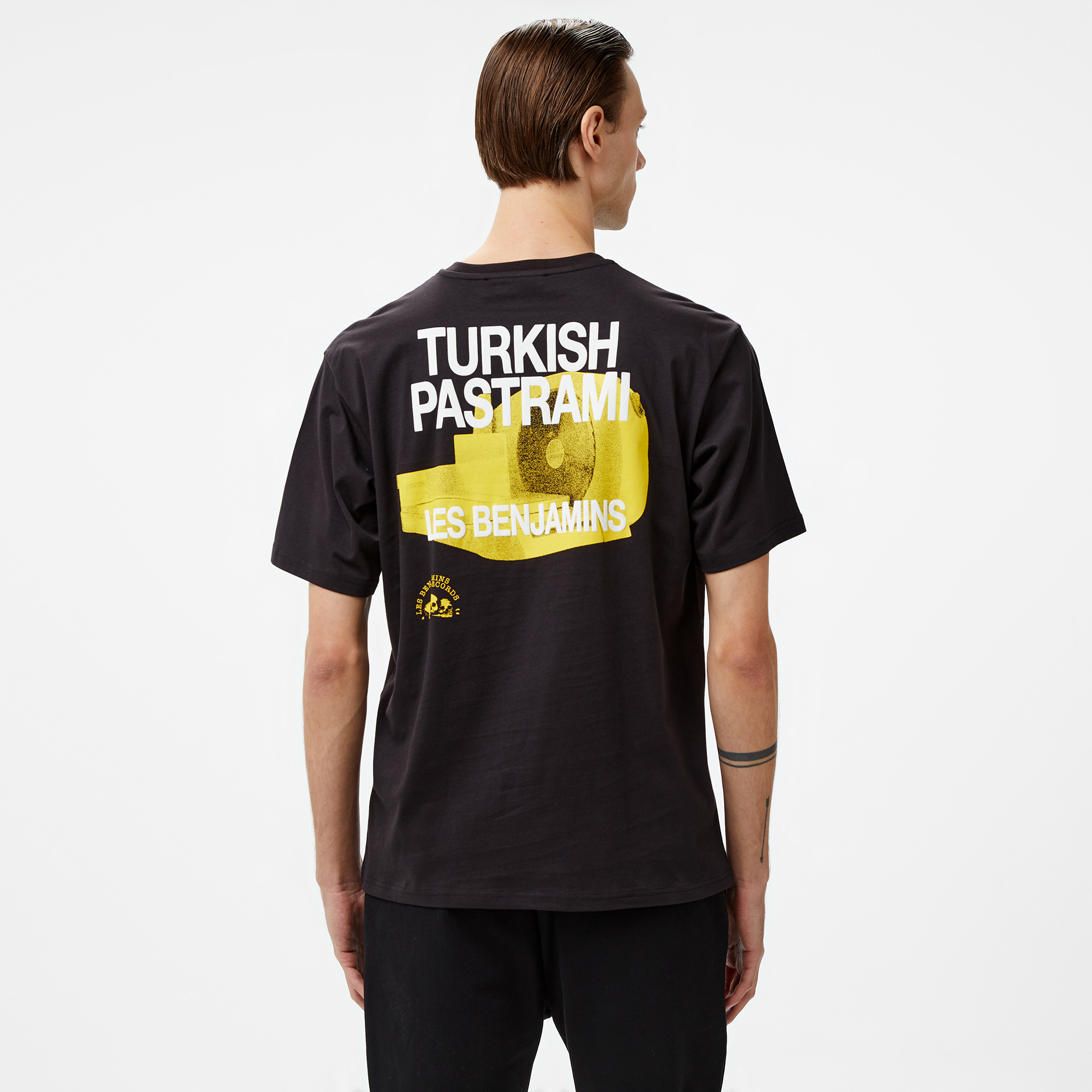 Les Benjamins 036 Erkek Siyah T-Shirt