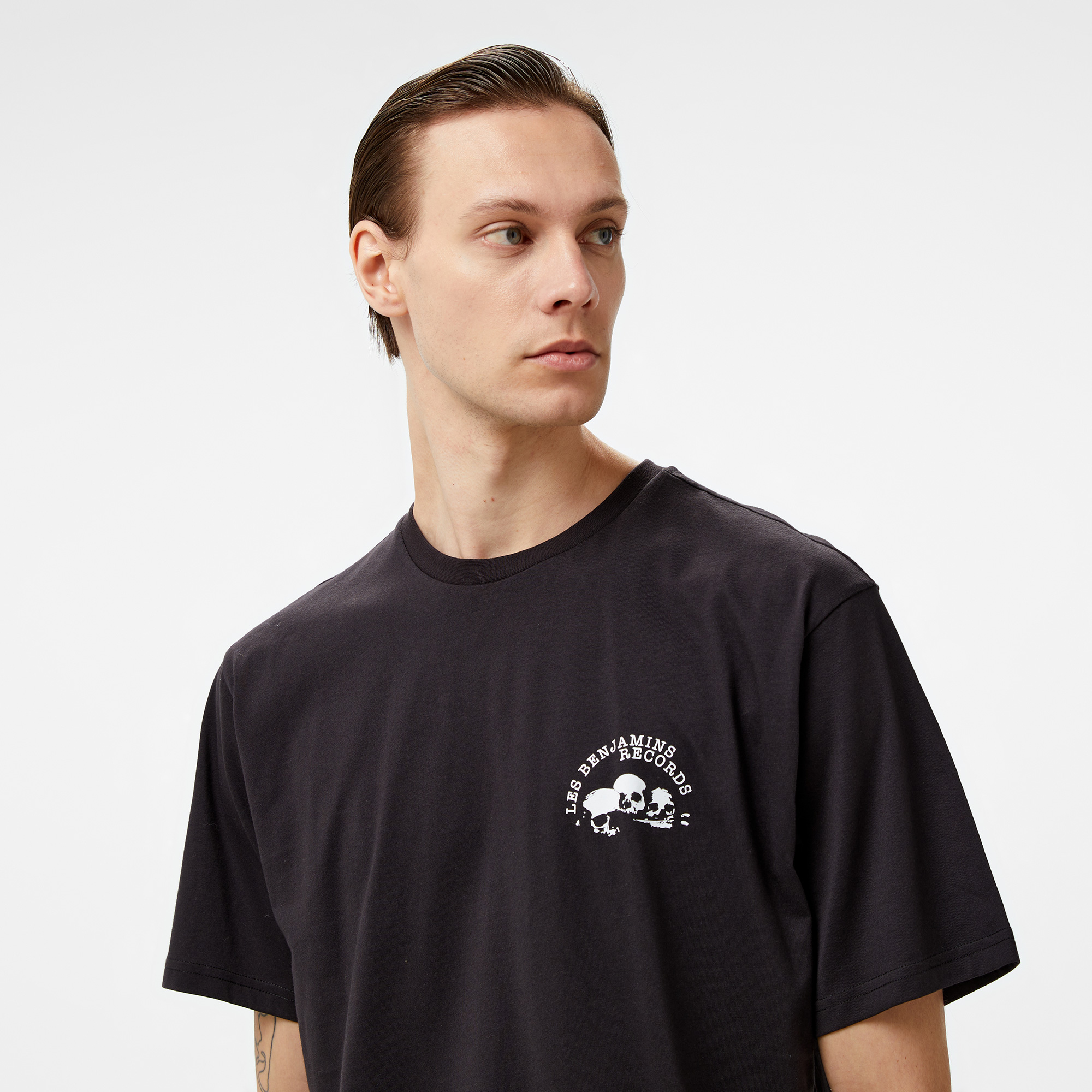 Les Benjamins 036 Erkek Siyah T-Shirt